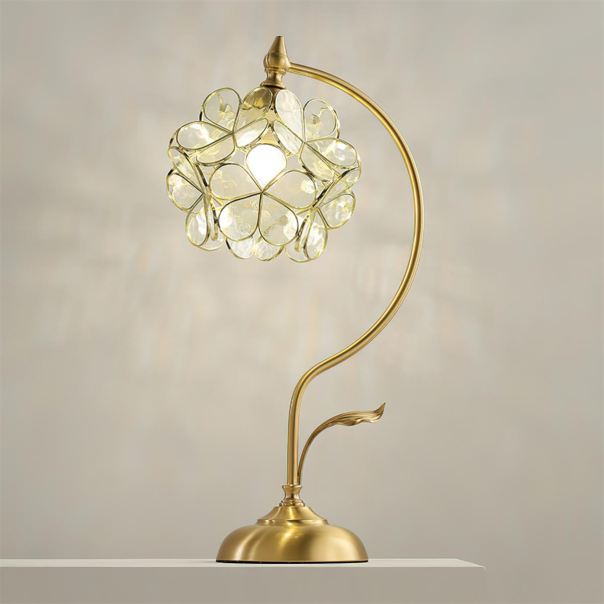 Floratura Elegant Glass Table Lamp