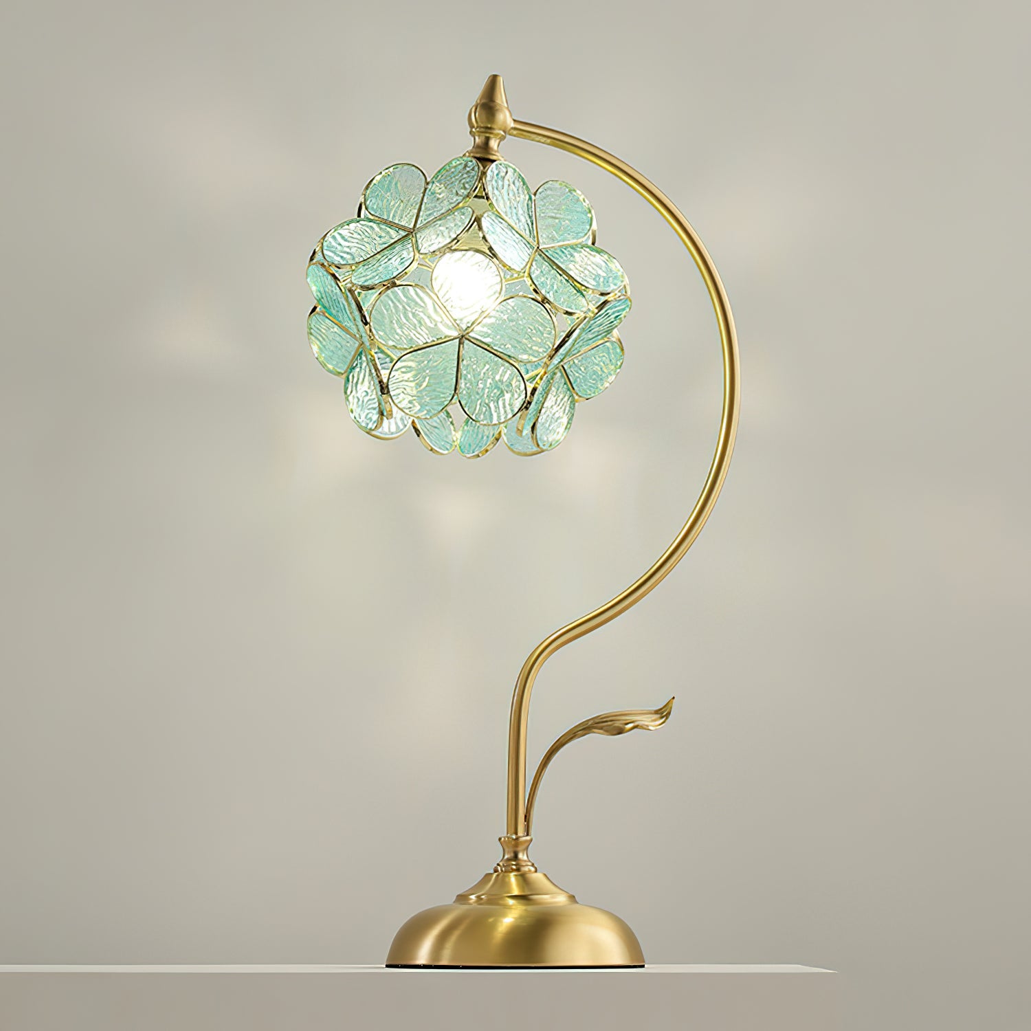 Floratura Elegant Glass Table Lamp
