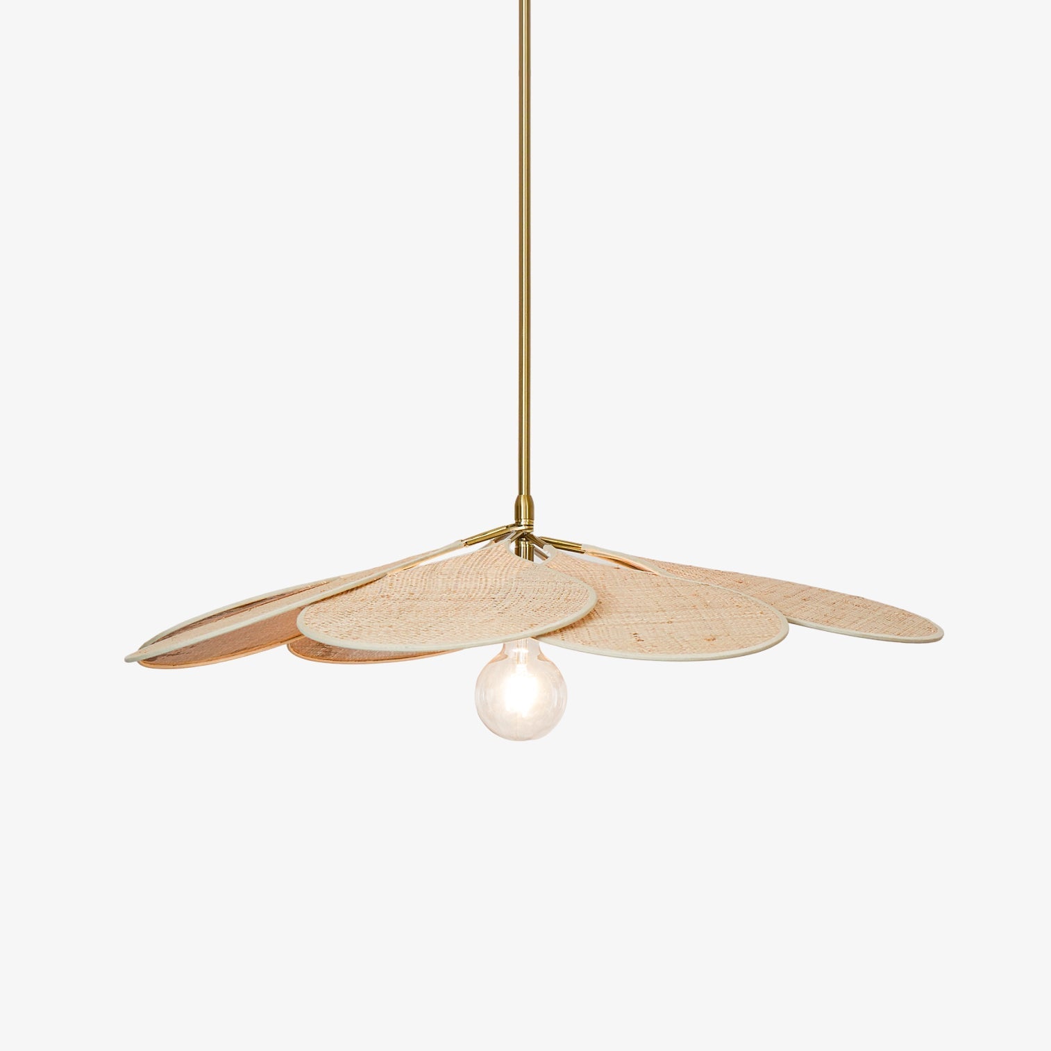 Petals Bloom Rattan Pendant Lamp - Blowlighting