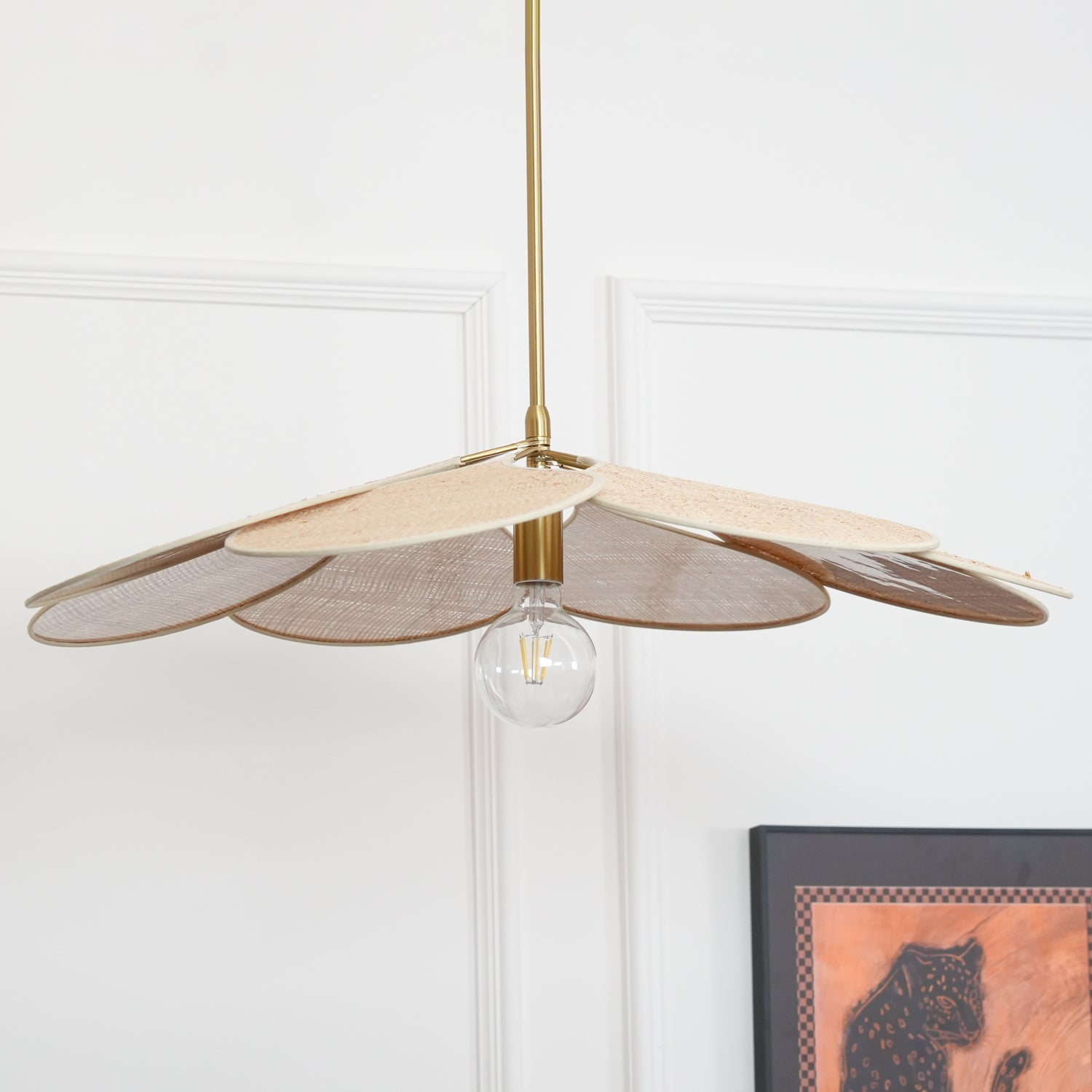Petals Bloom Rattan Pendant Lamp - Blowlighting
