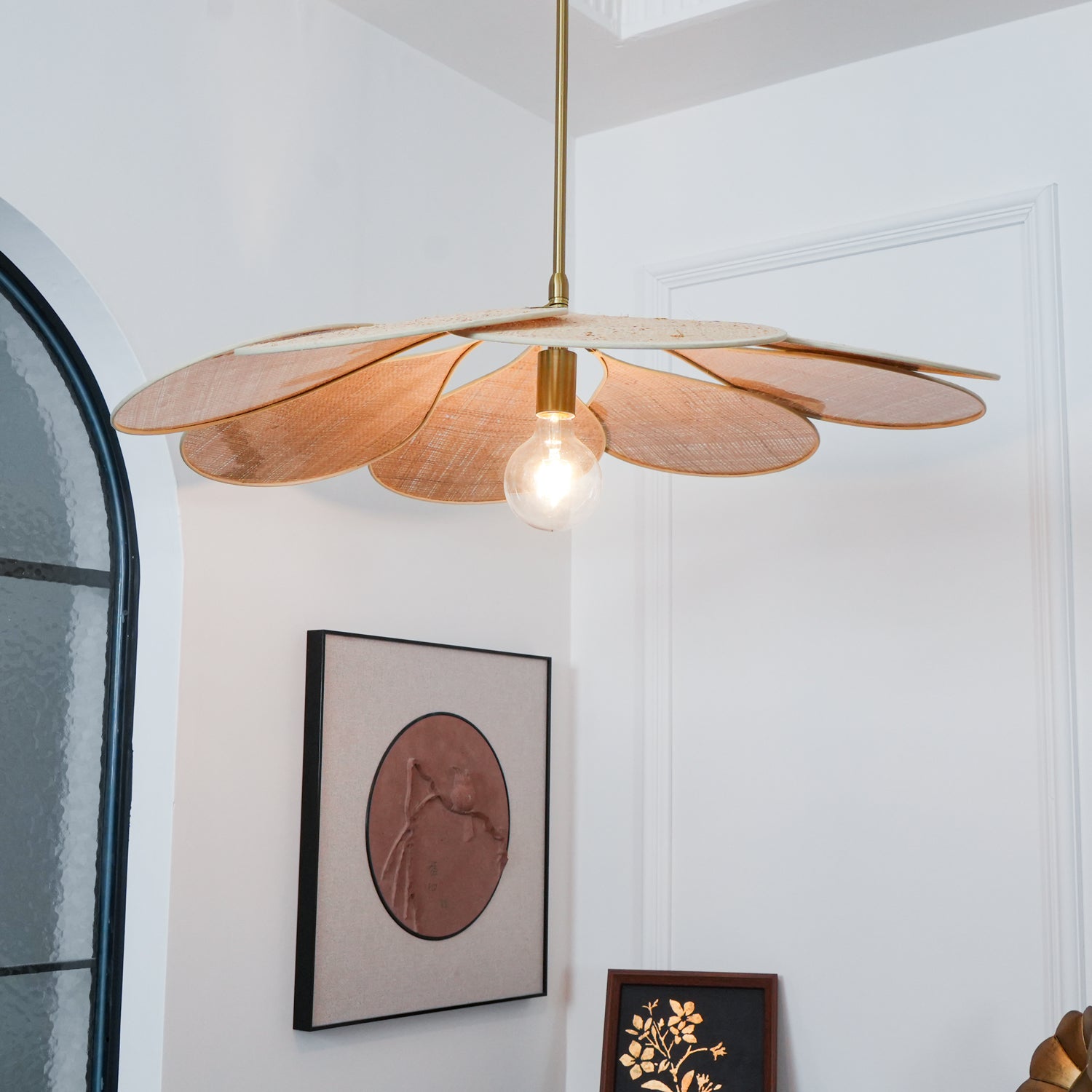 Petals Bloom Rattan Pendant Lamp - Blowlighting