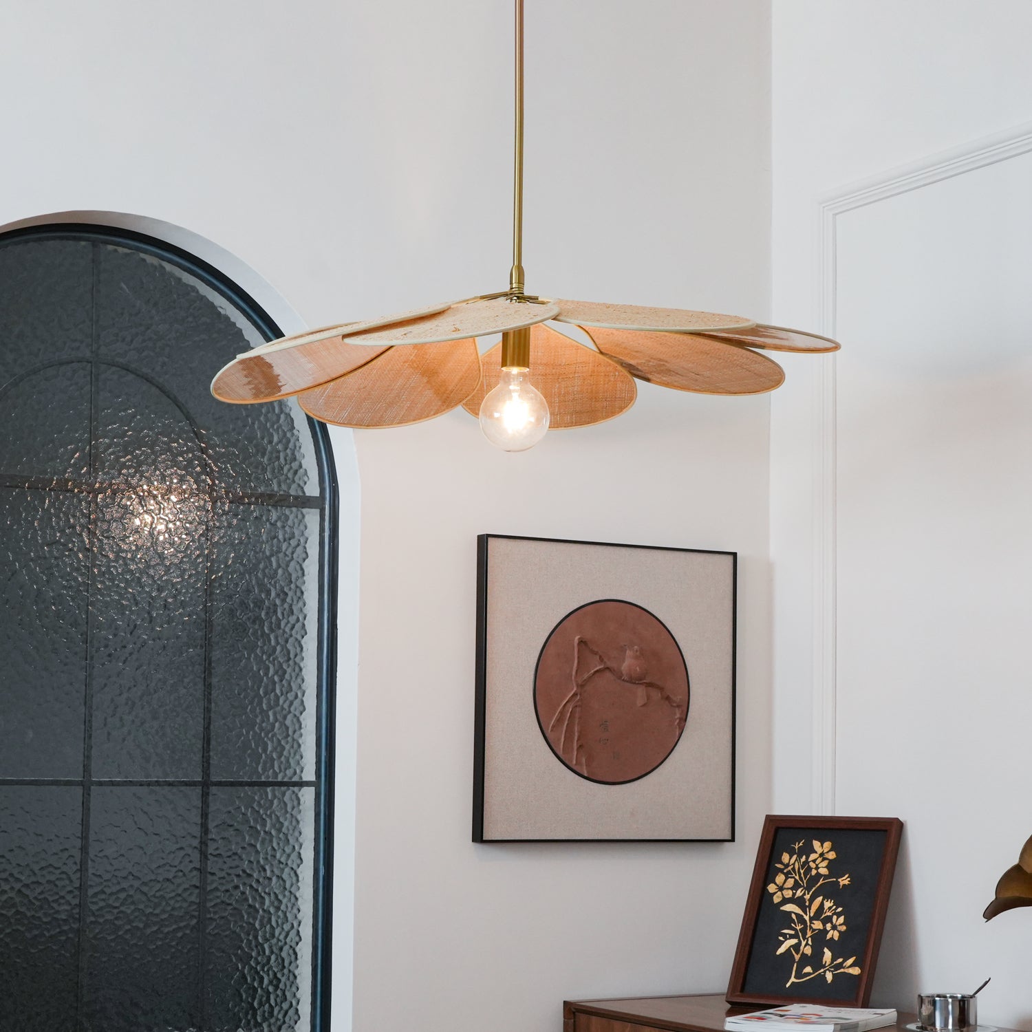Petals Bloom Rattan Pendant Lamp - Blowlighting