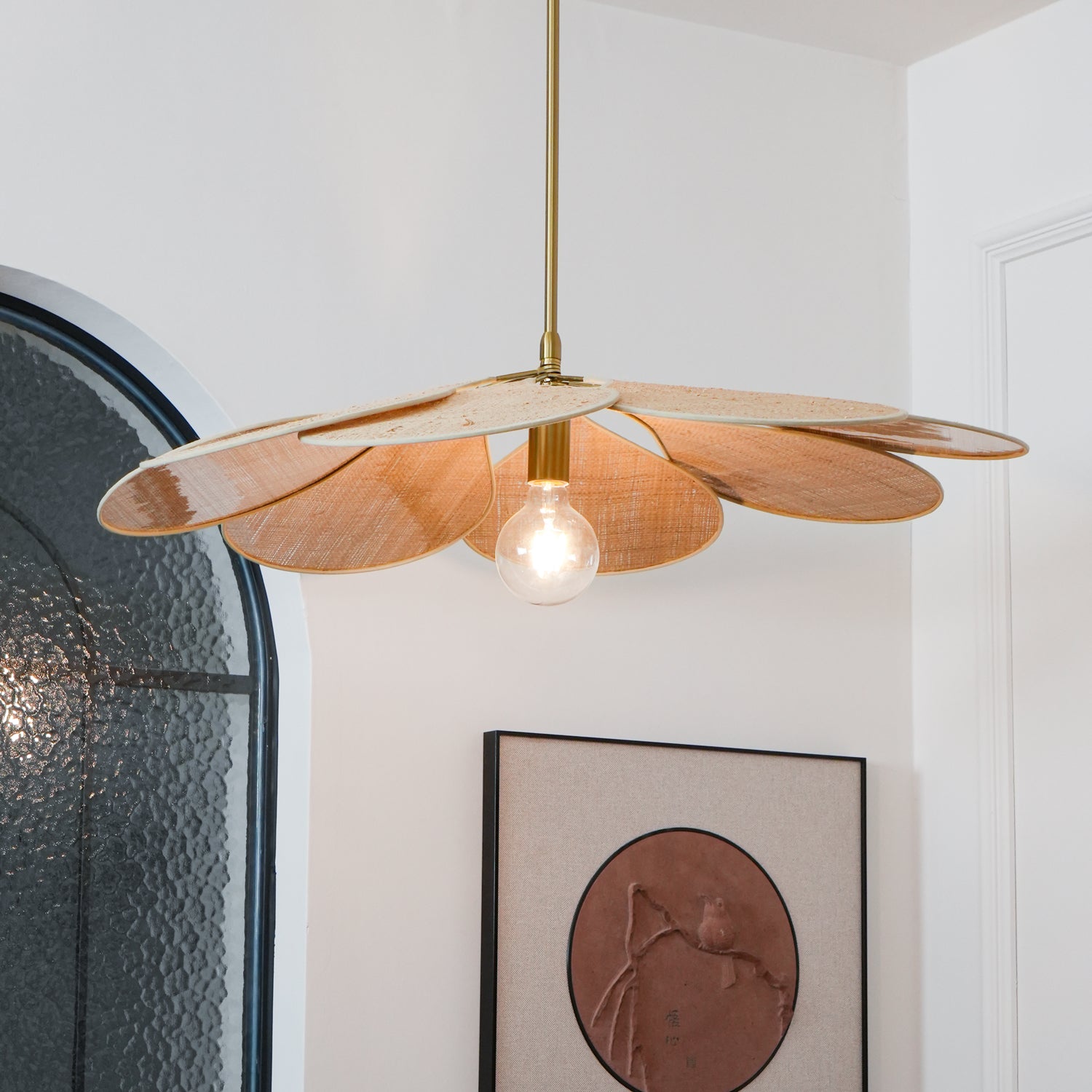 Petals Bloom Rattan Pendant Lamp - Blowlighting