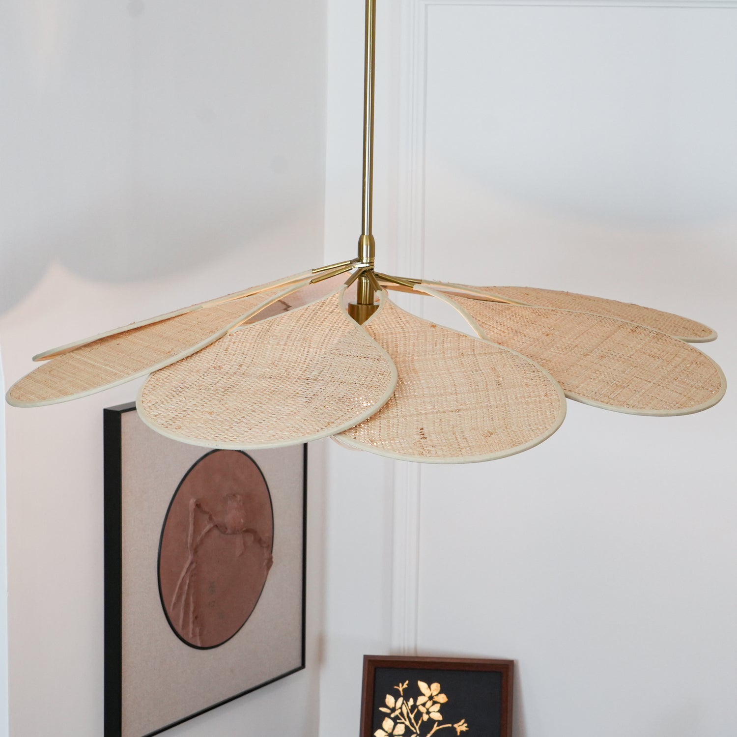 Petals Bloom Rattan Pendant Lamp - Blowlighting
