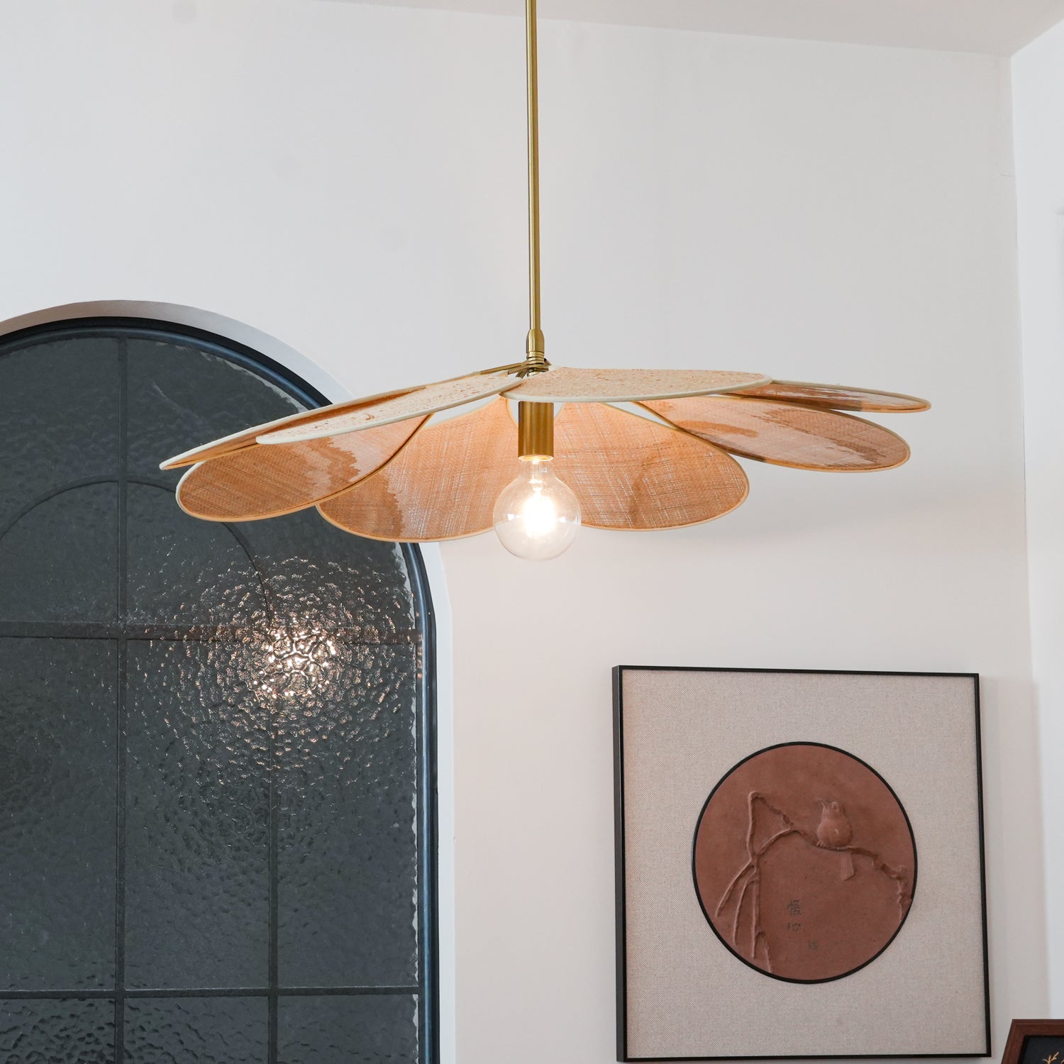 Petals Bloom Rattan Pendant Lamp - Blowlighting