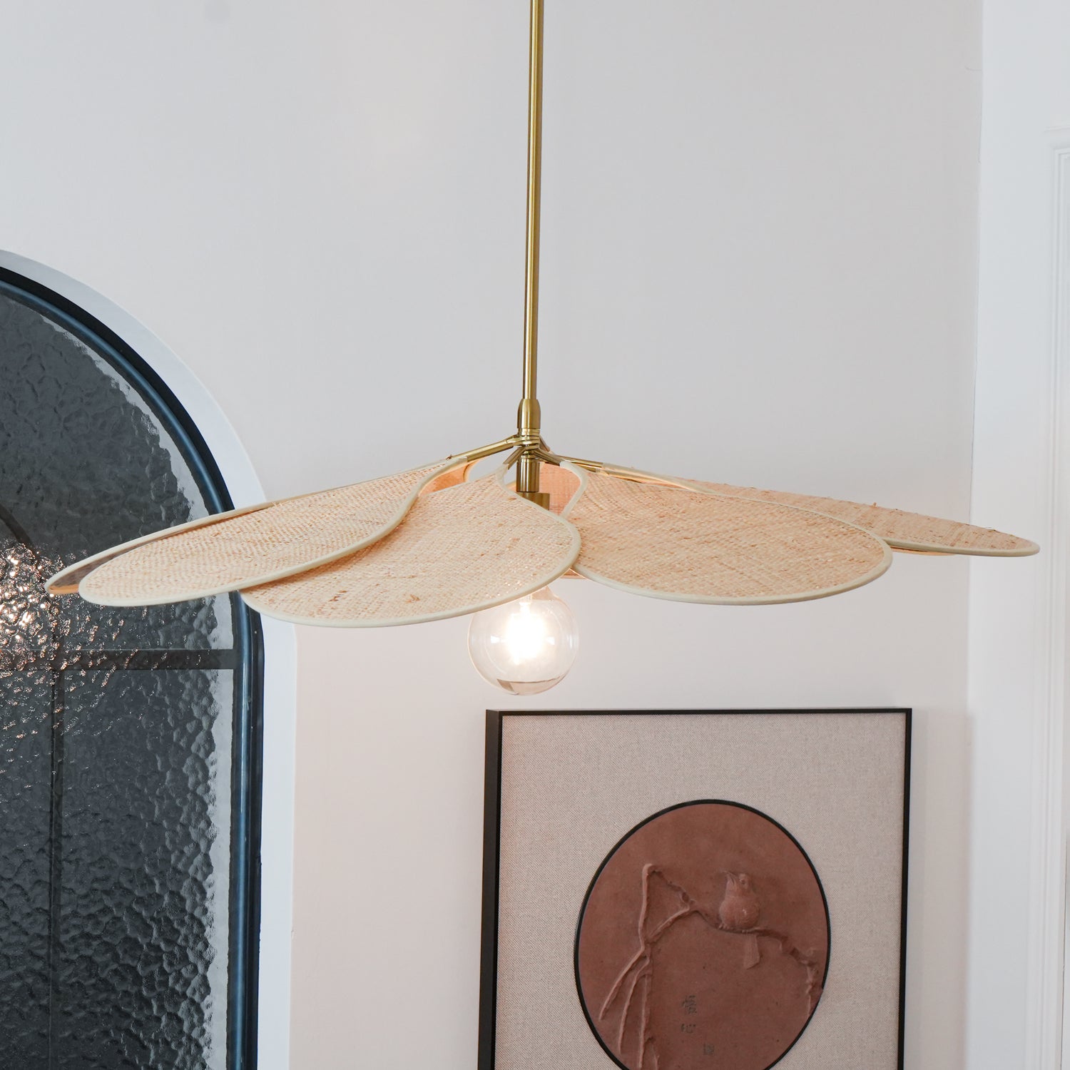 Petals Bloom Rattan Pendant Lamp - Blowlighting
