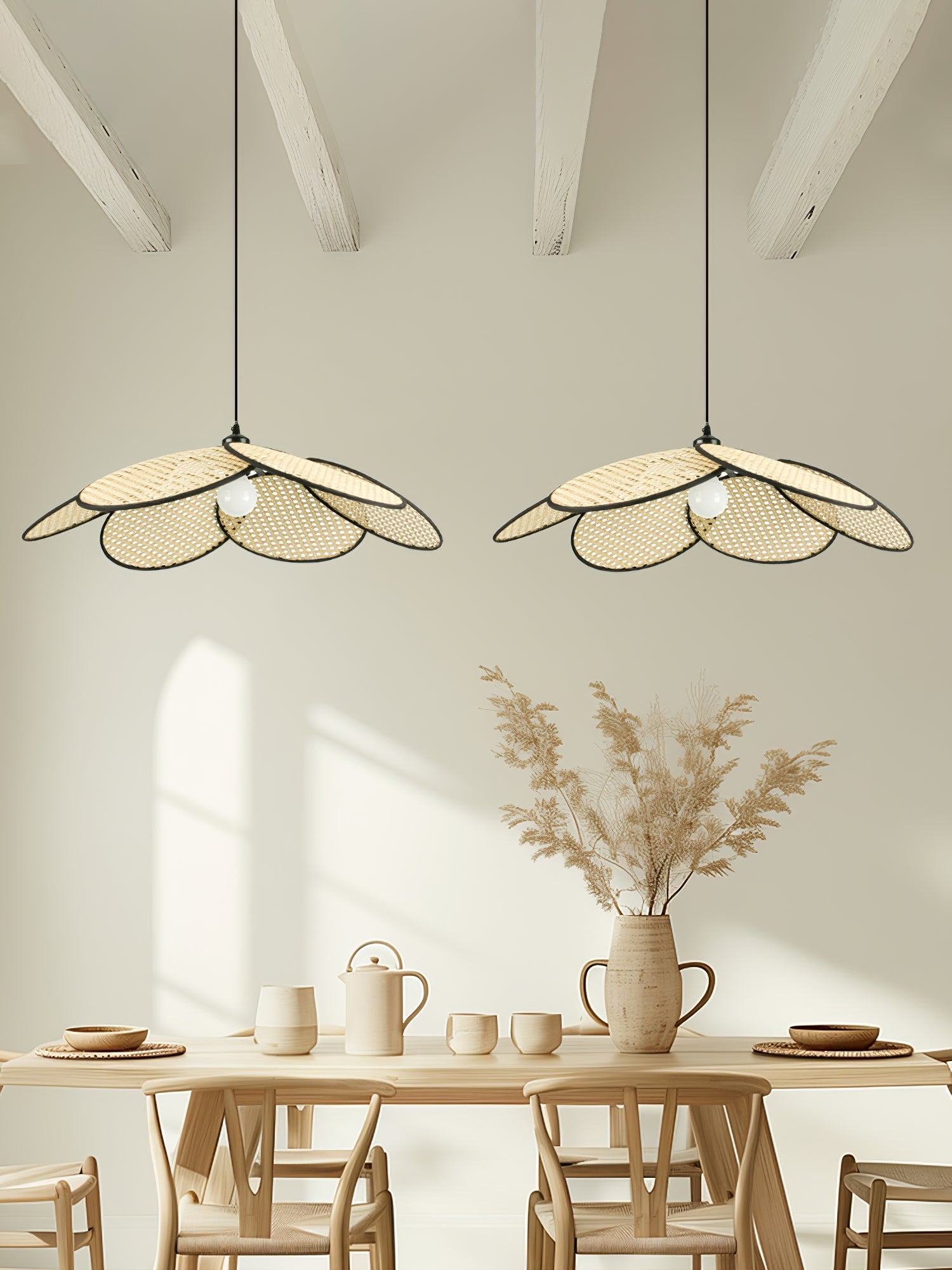 Petals Rattan Pendant Lamp - Blowlighting