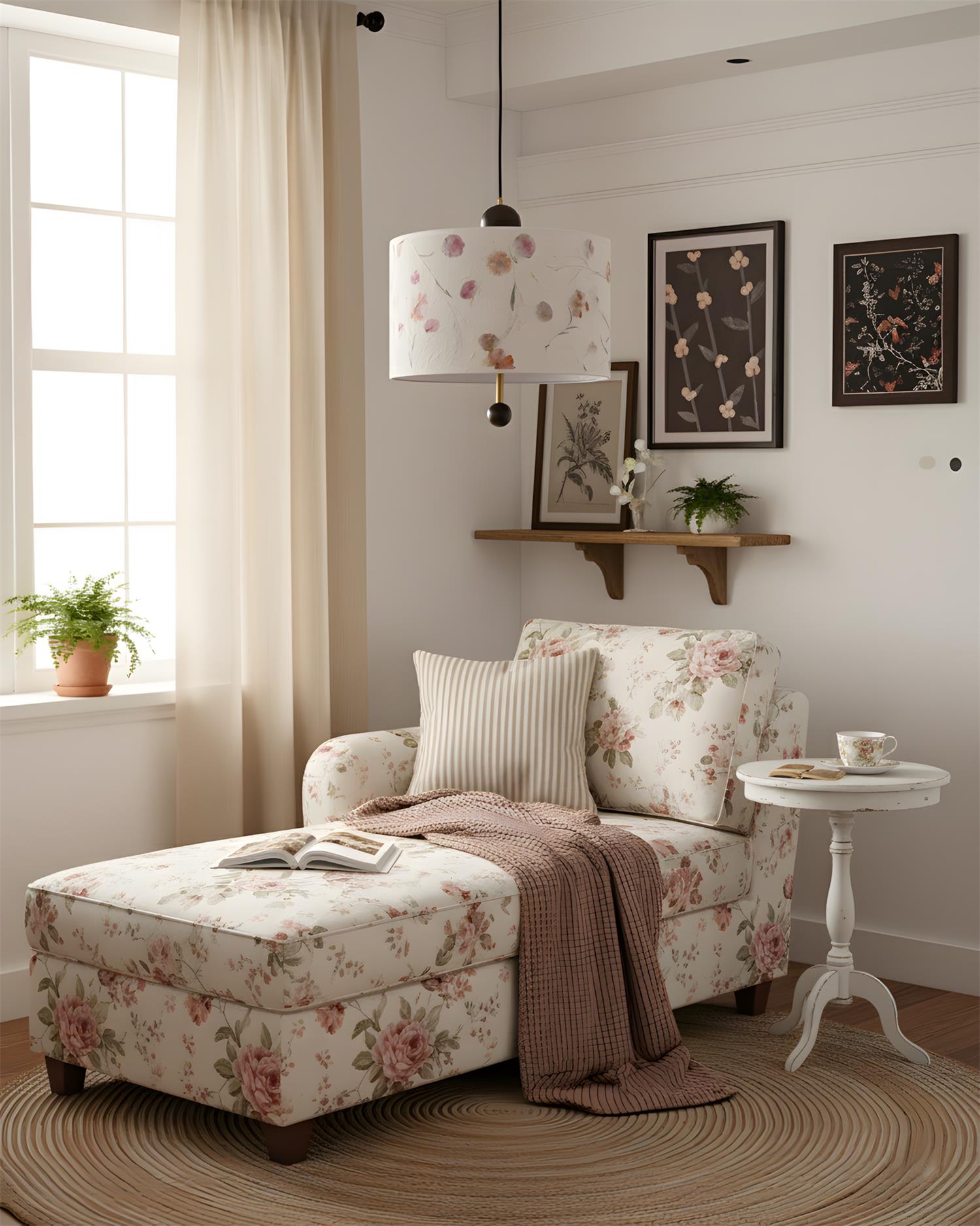 Petalune Vintage Acrylic Pendant Light