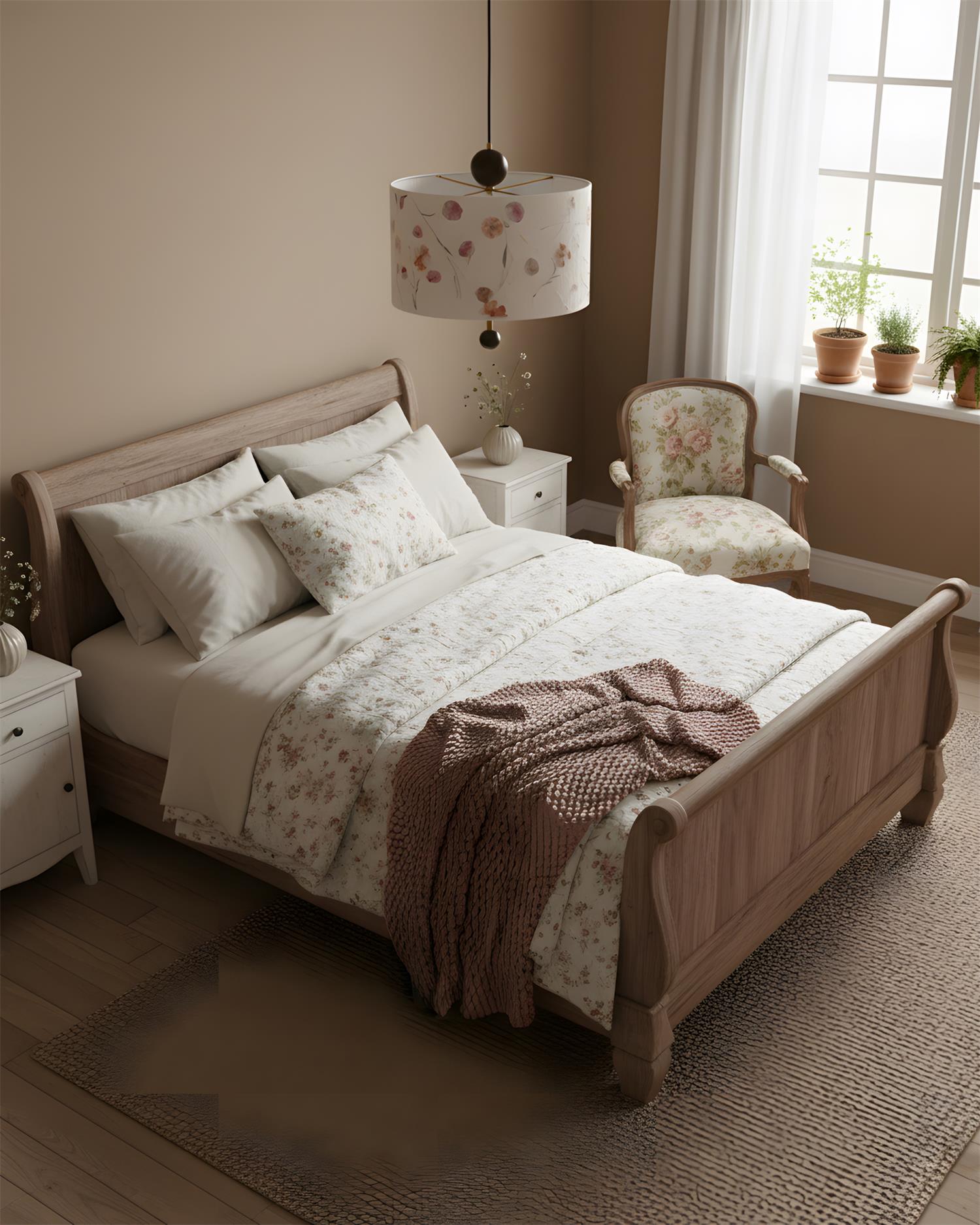 Petalune Vintage Acrylic Pendant Light