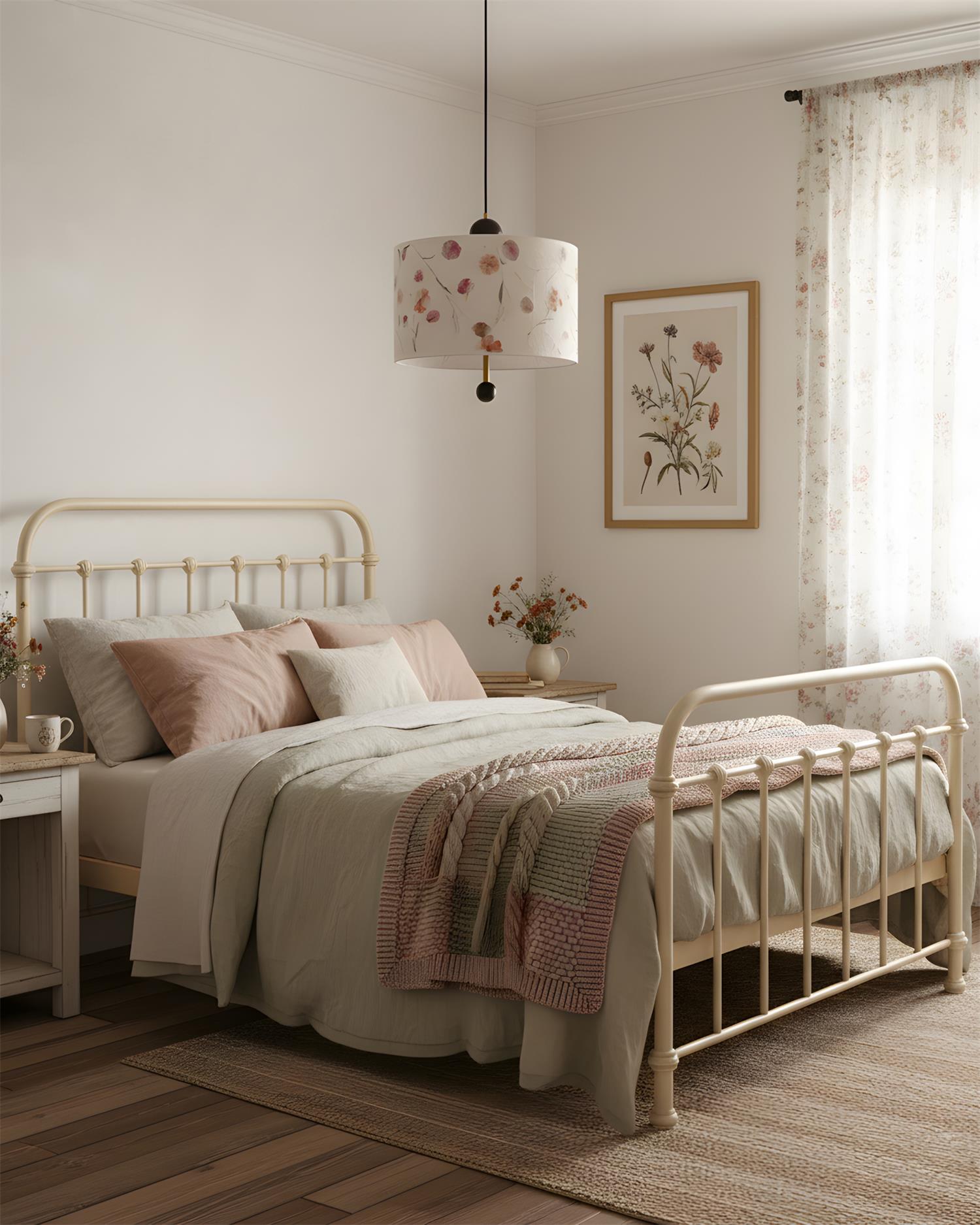 Petalune Vintage Acrylic Pendant Light