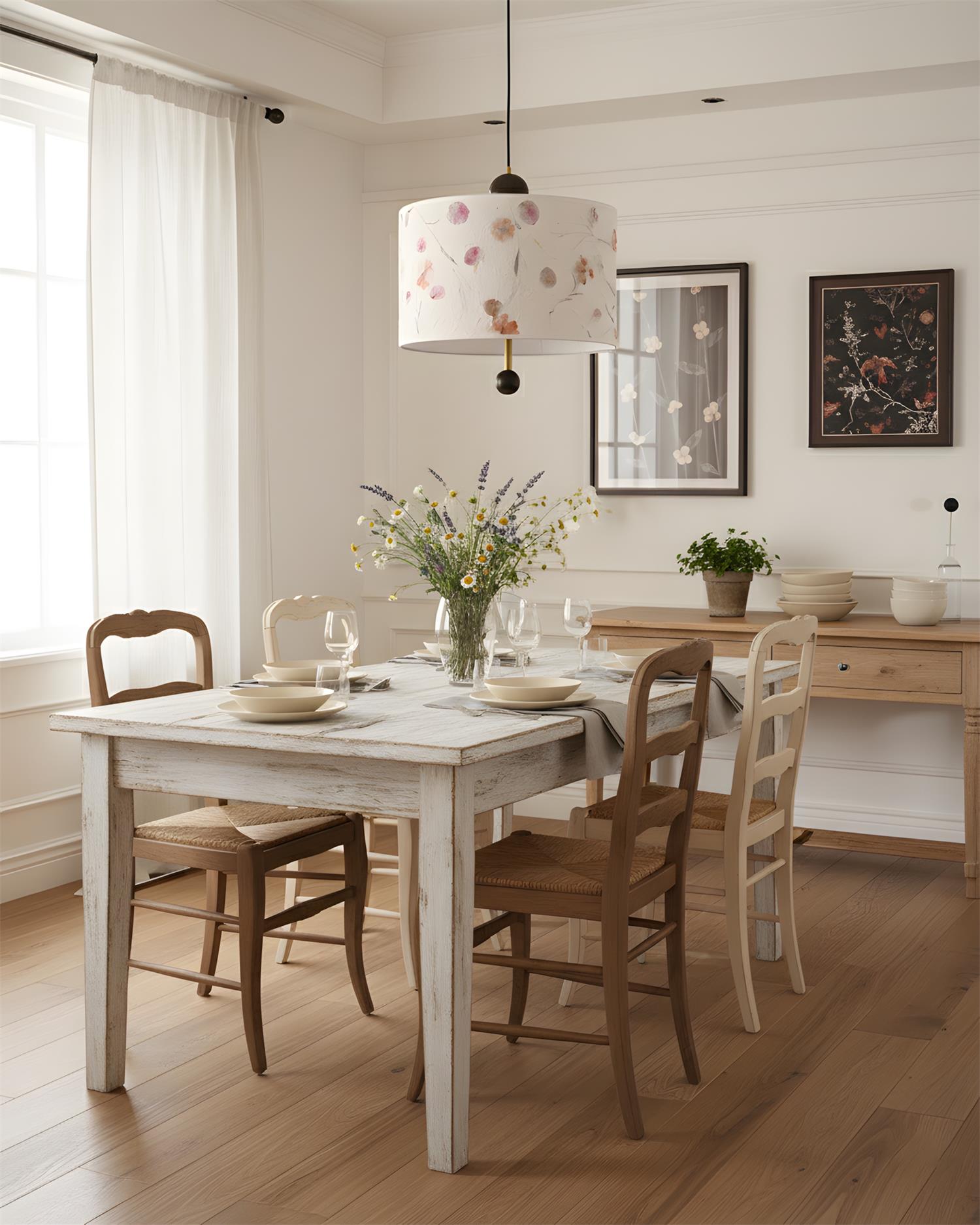 Petalune Vintage Acrylic Pendant Light