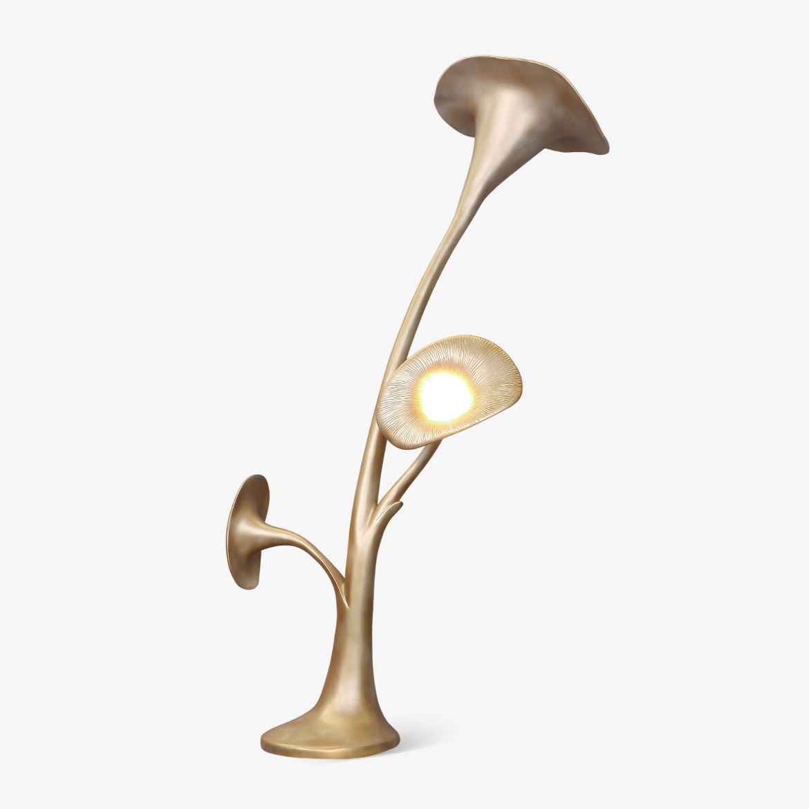 Esole Floral Brass Floor Lamp - Blowlighting