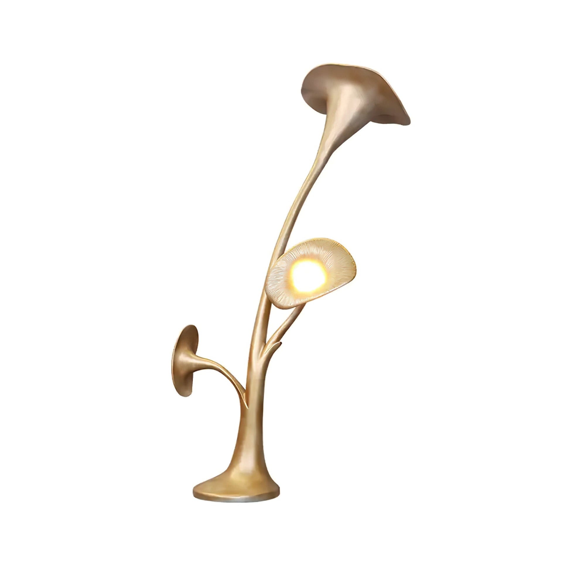 Esole Floral Brass Floor Lamp - Blowlighting