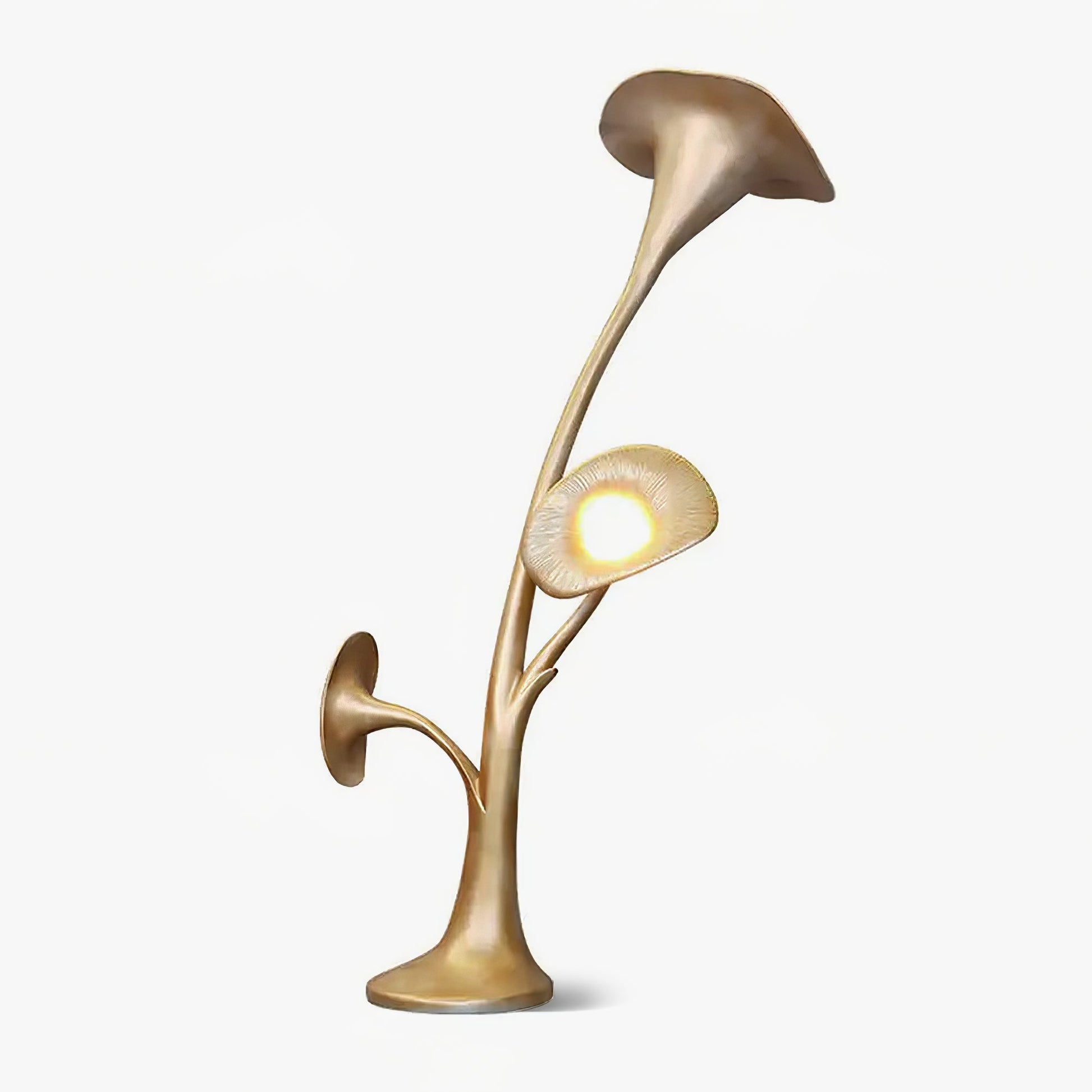 Esole Floral Brass Floor Lamp - Blowlighting
