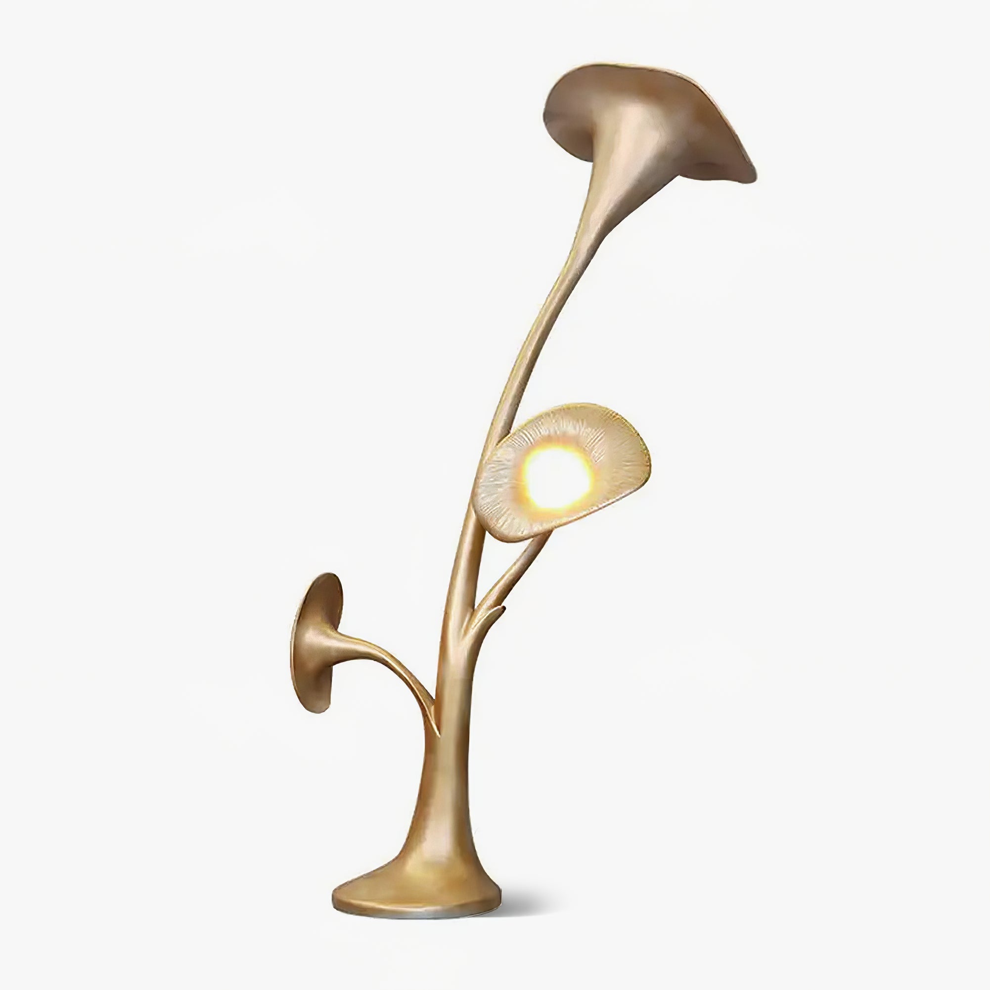 Esole Floral Brass Floor Lamp - Blowlighting