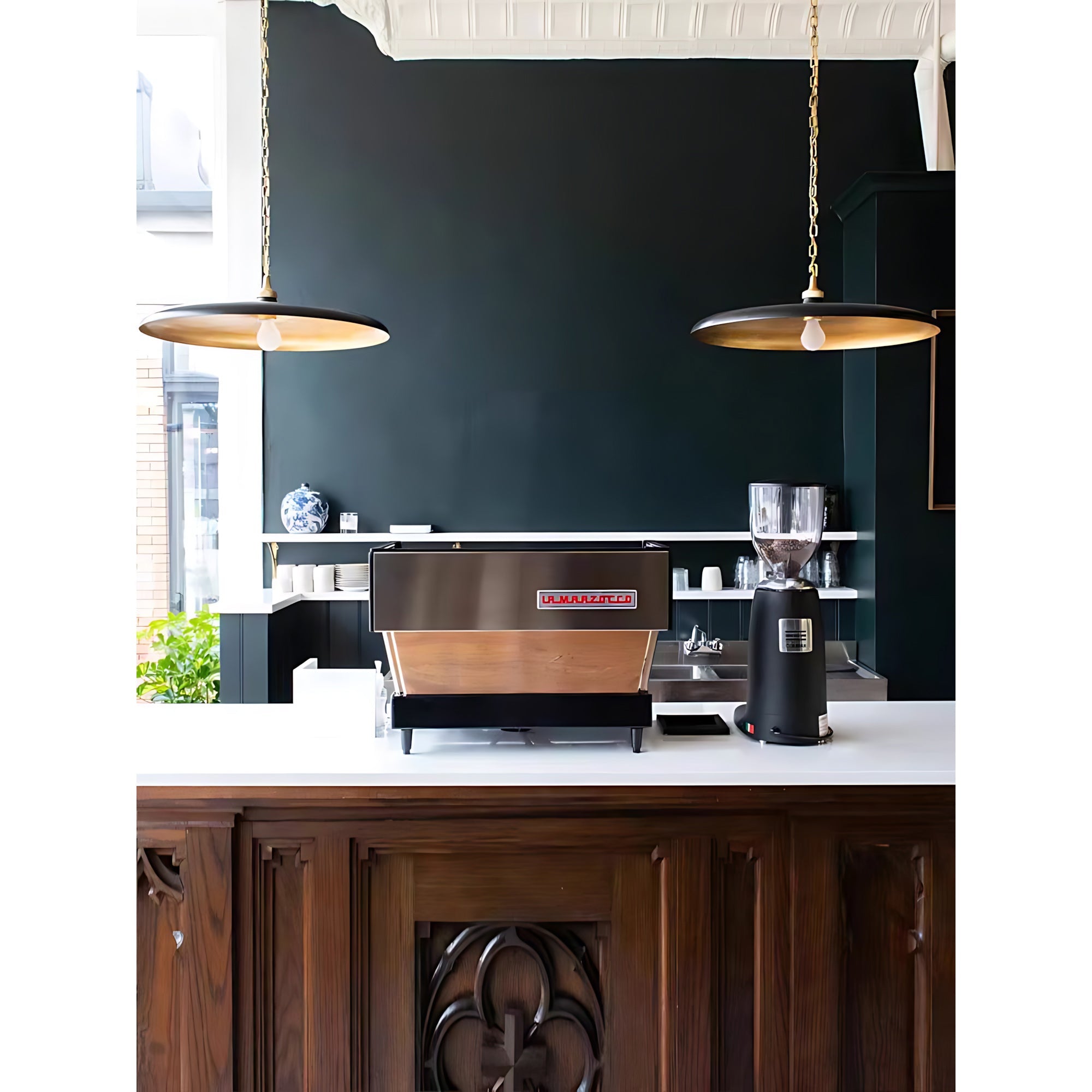 Piatto Modern Brass Pendant Light