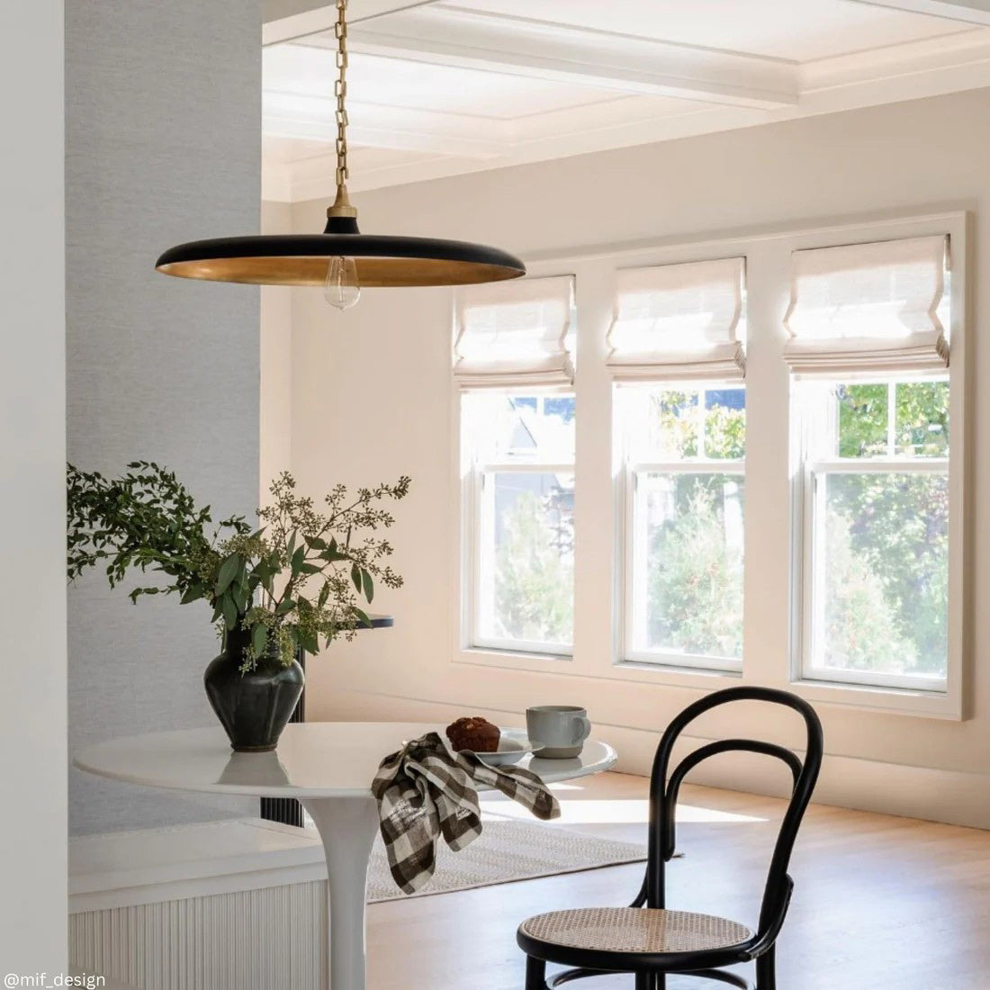 Piatto Modern Brass Pendant Light