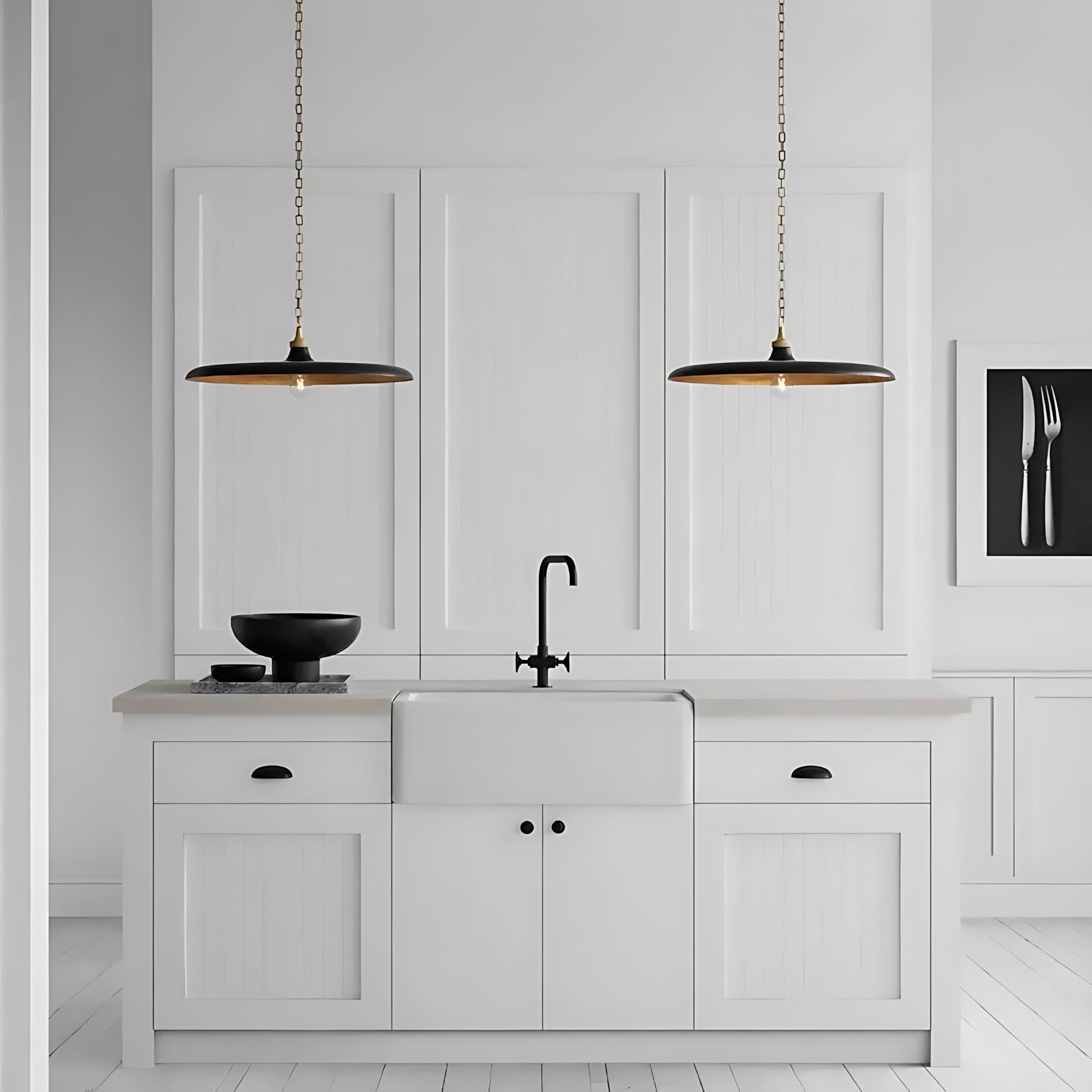 Piatto Modern Brass Pendant Light