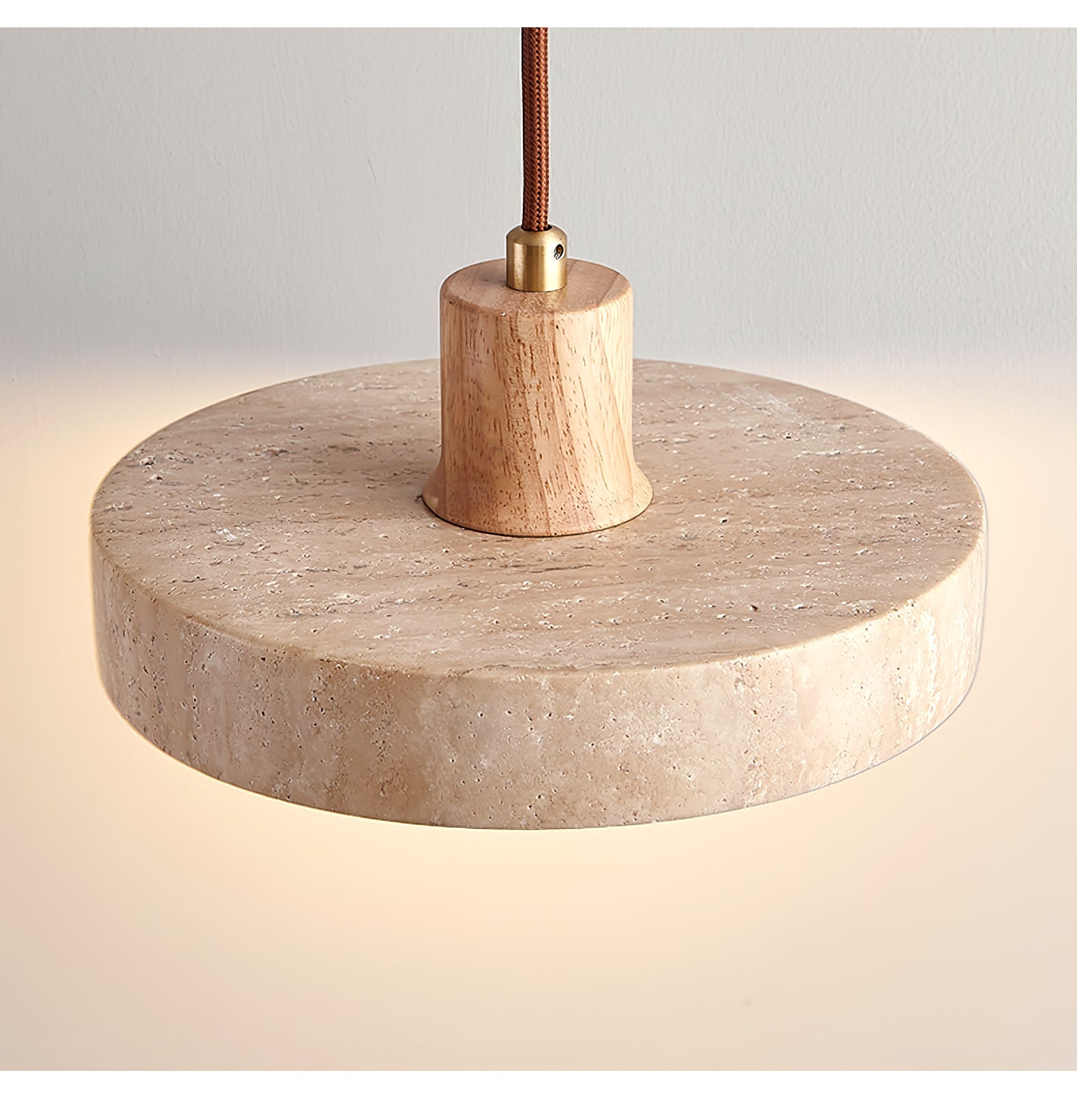 Evvynor Travertine Pendant Light - Blowlighting