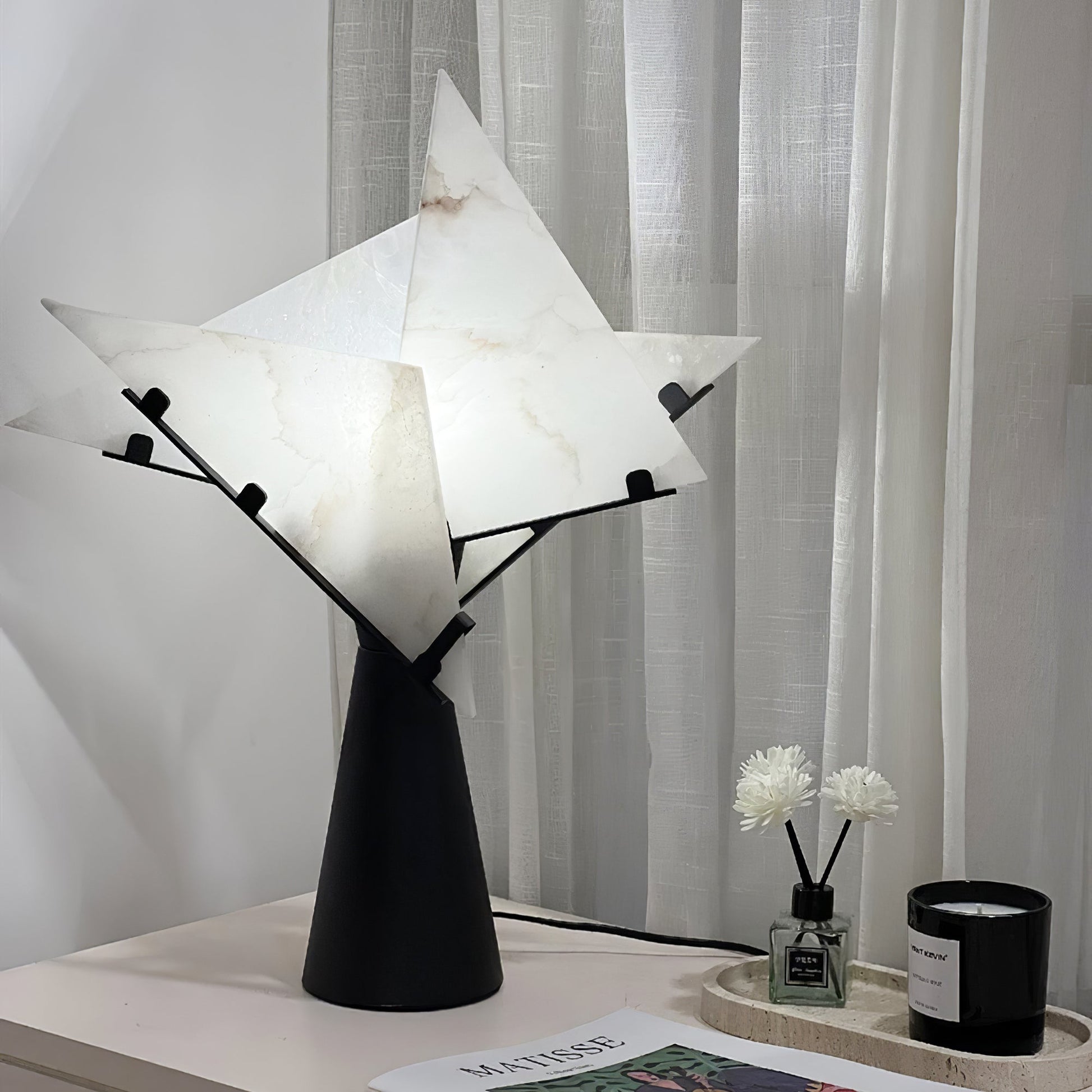 Aursilion Star Alabaster Table Lamp - Blowlighting