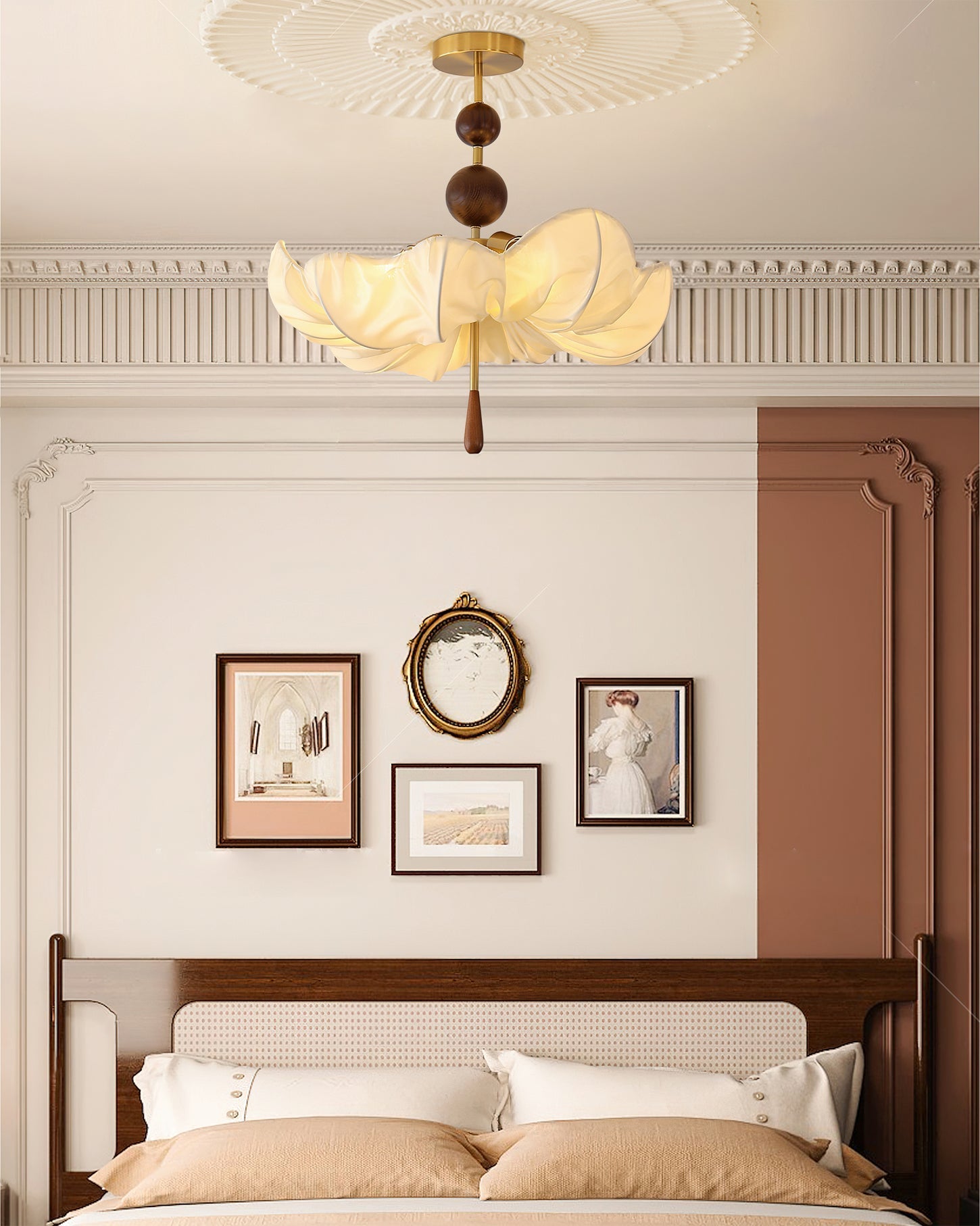 Pinctada Oriental Fabric Ceiling Light