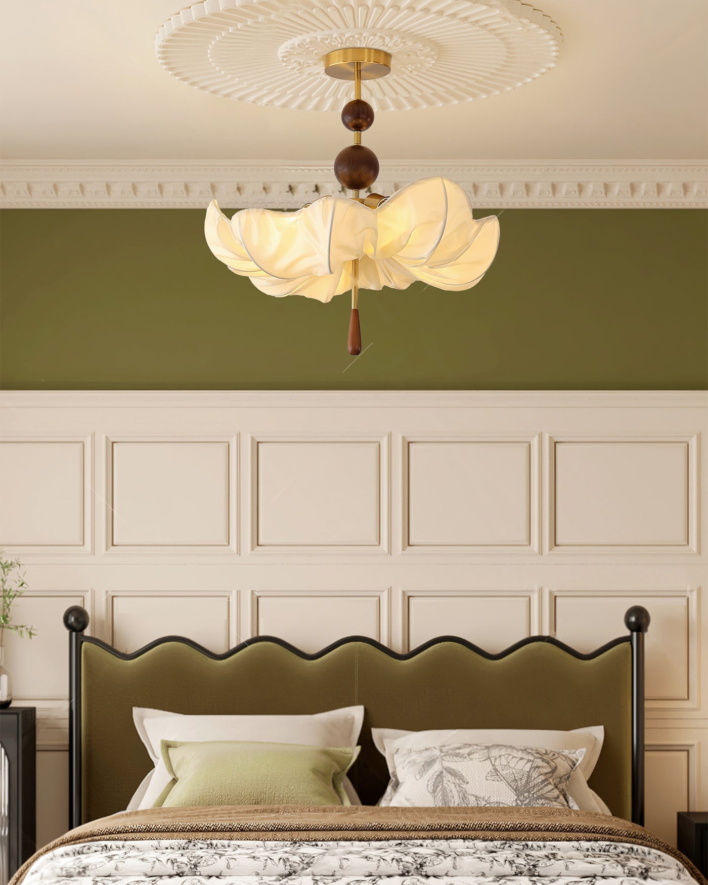 Pinctada Oriental Fabric Ceiling Light