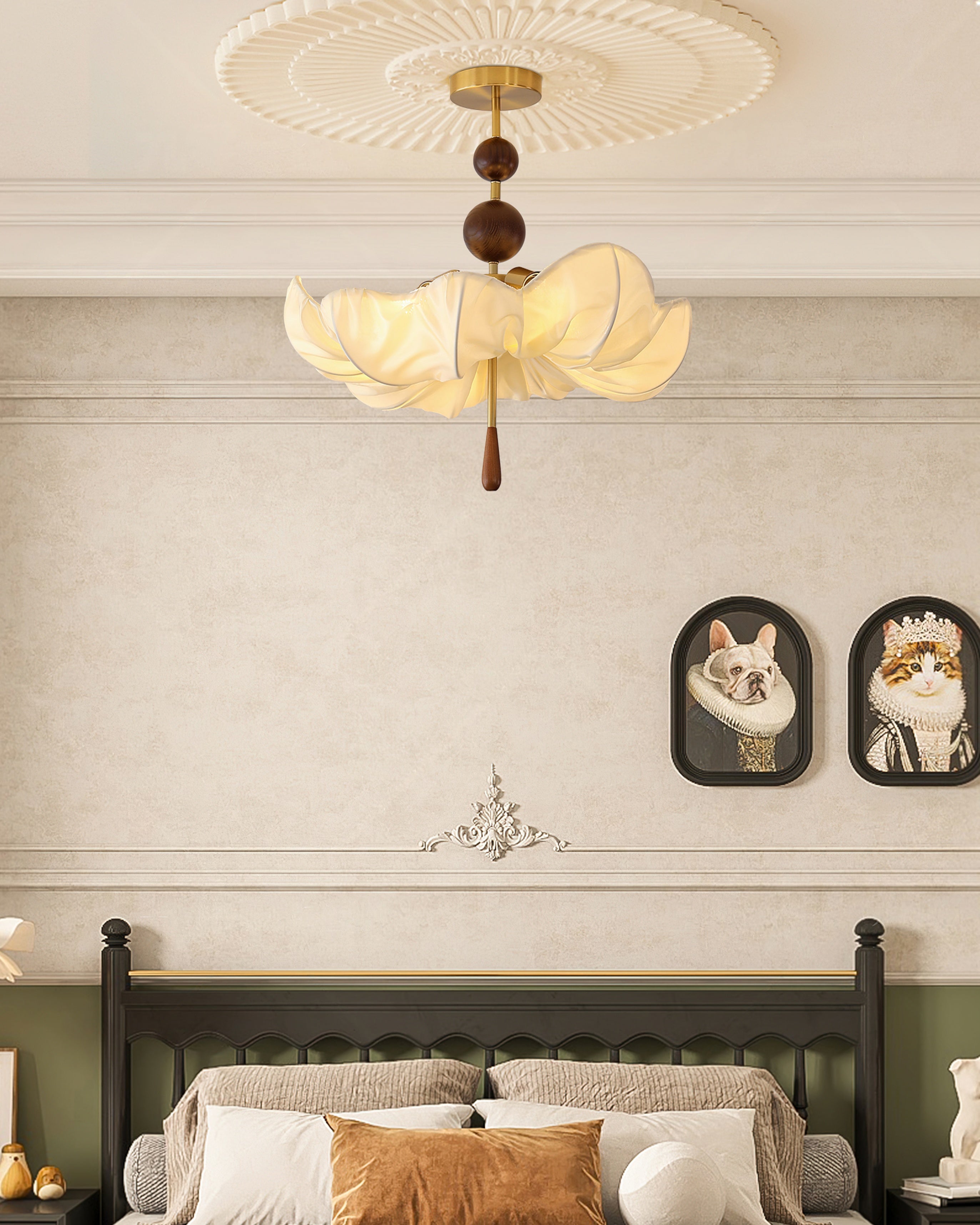 Pinctada Oriental Fabric Ceiling Light