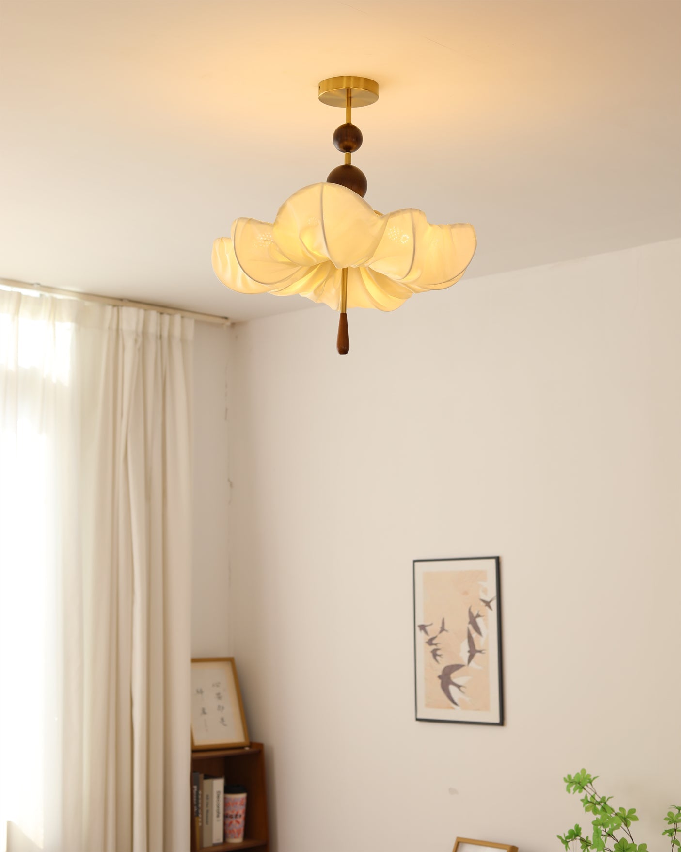 Pinctada Oriental Fabric Ceiling Light