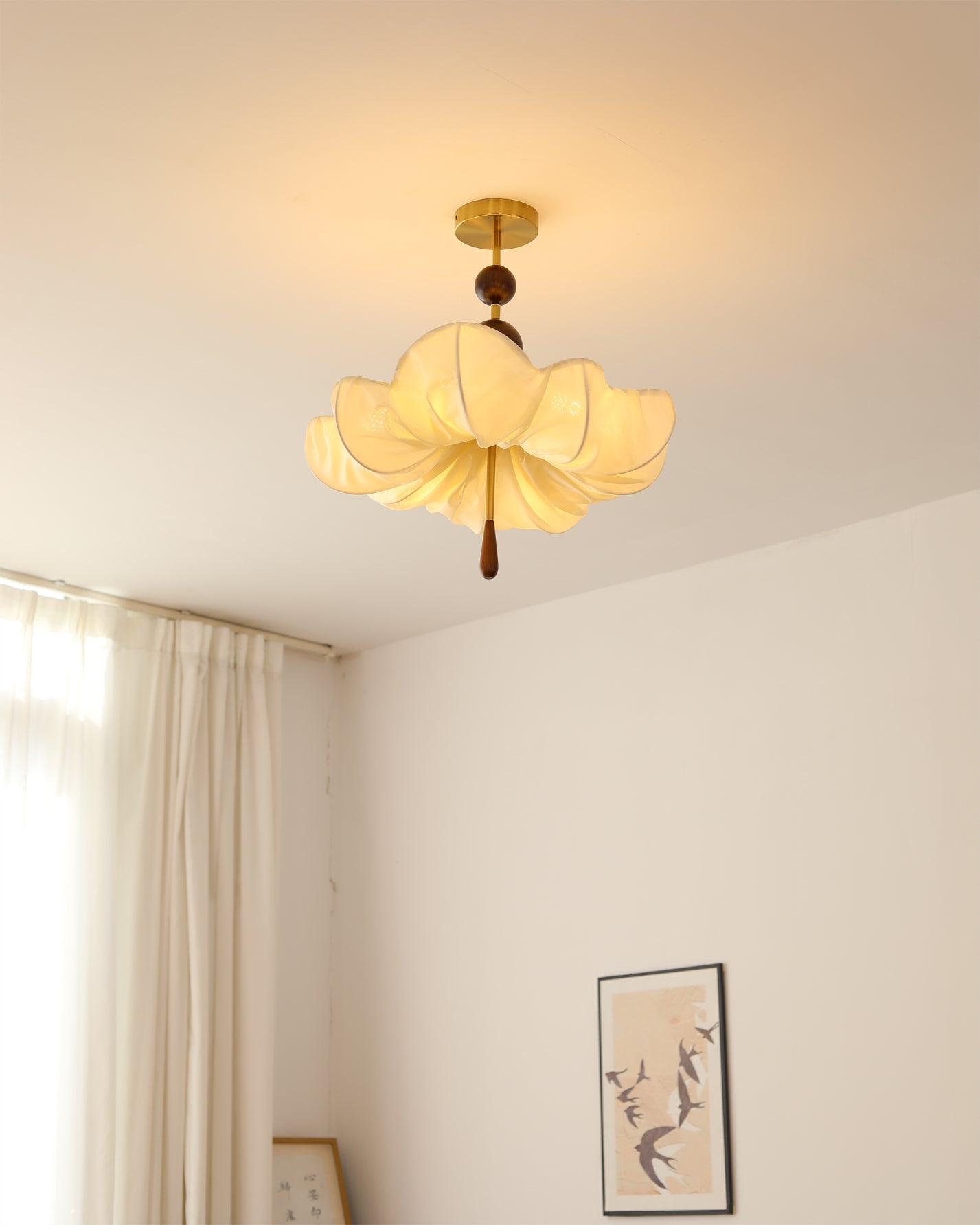 Pinctada Oriental Fabric Ceiling Light