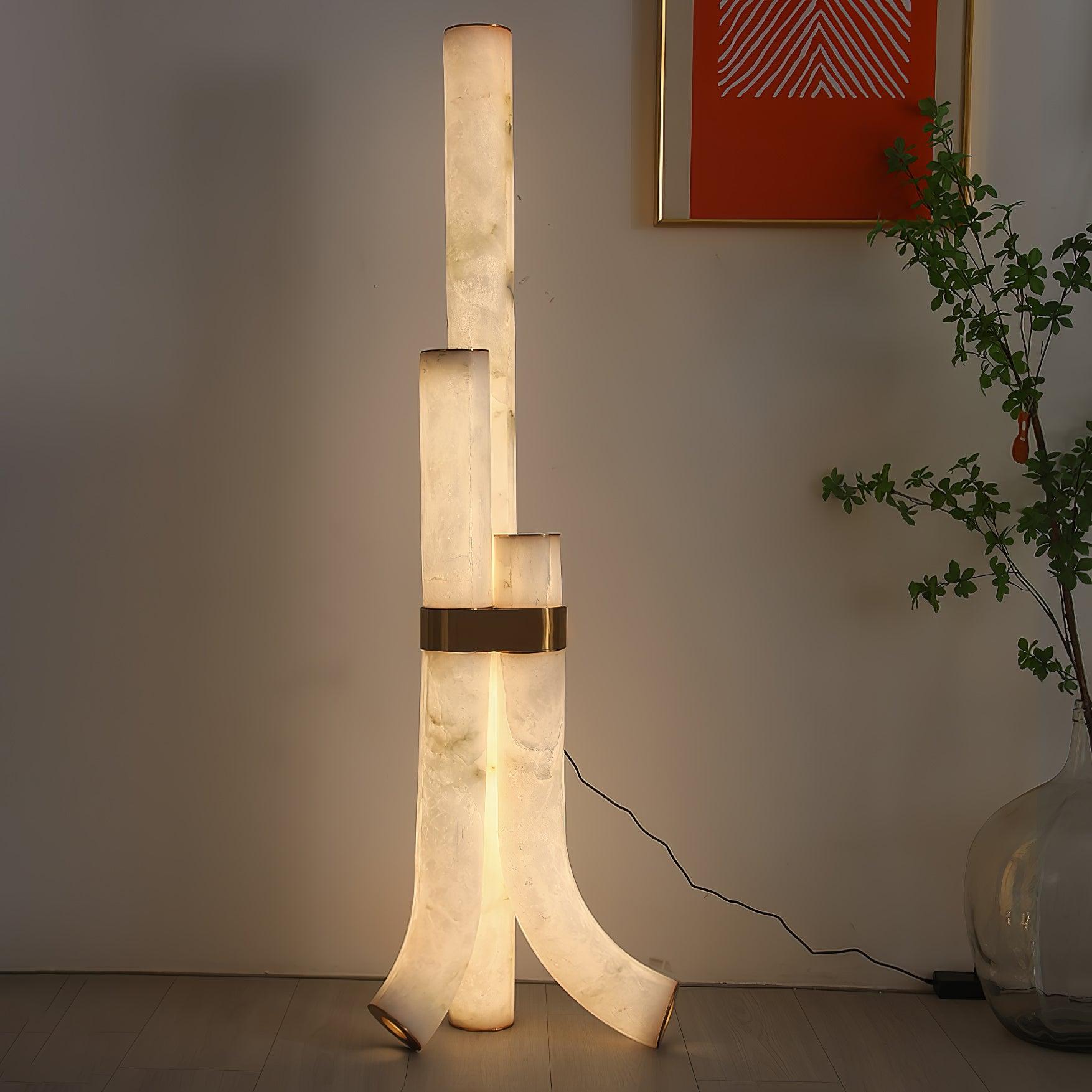 Orion Alabaster Floor Lamp - Blowlighting