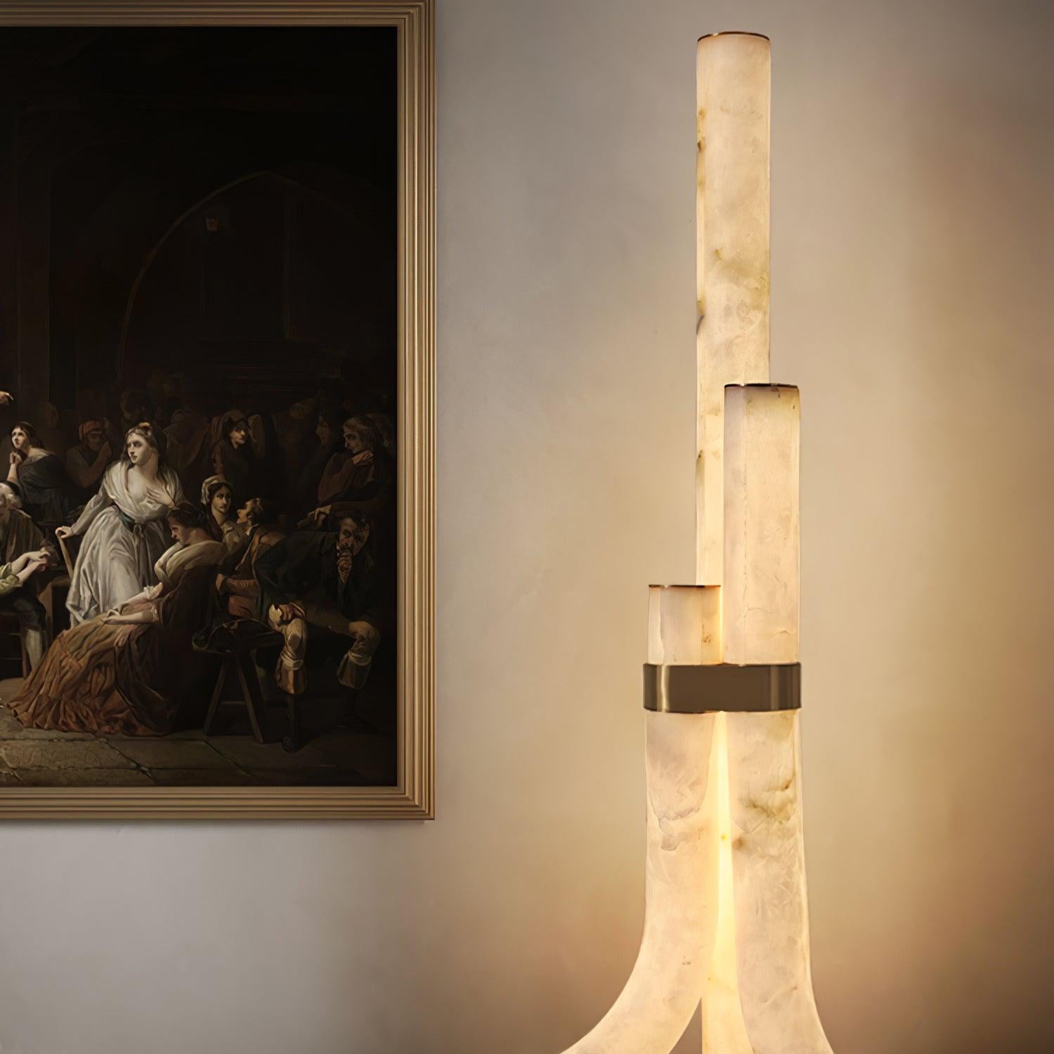 Orion Alabaster Floor Lamp - Blowlighting