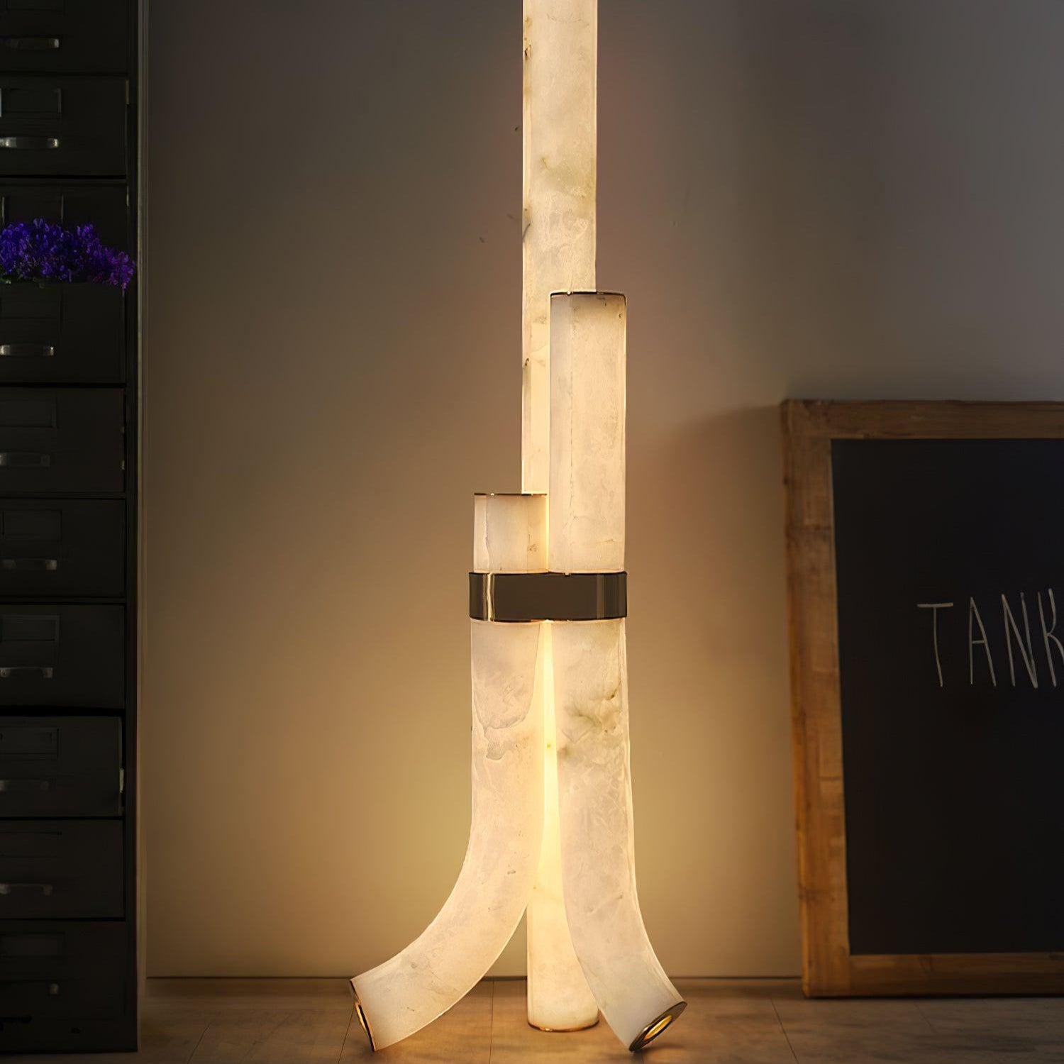Orion Alabaster Floor Lamp - Blowlighting