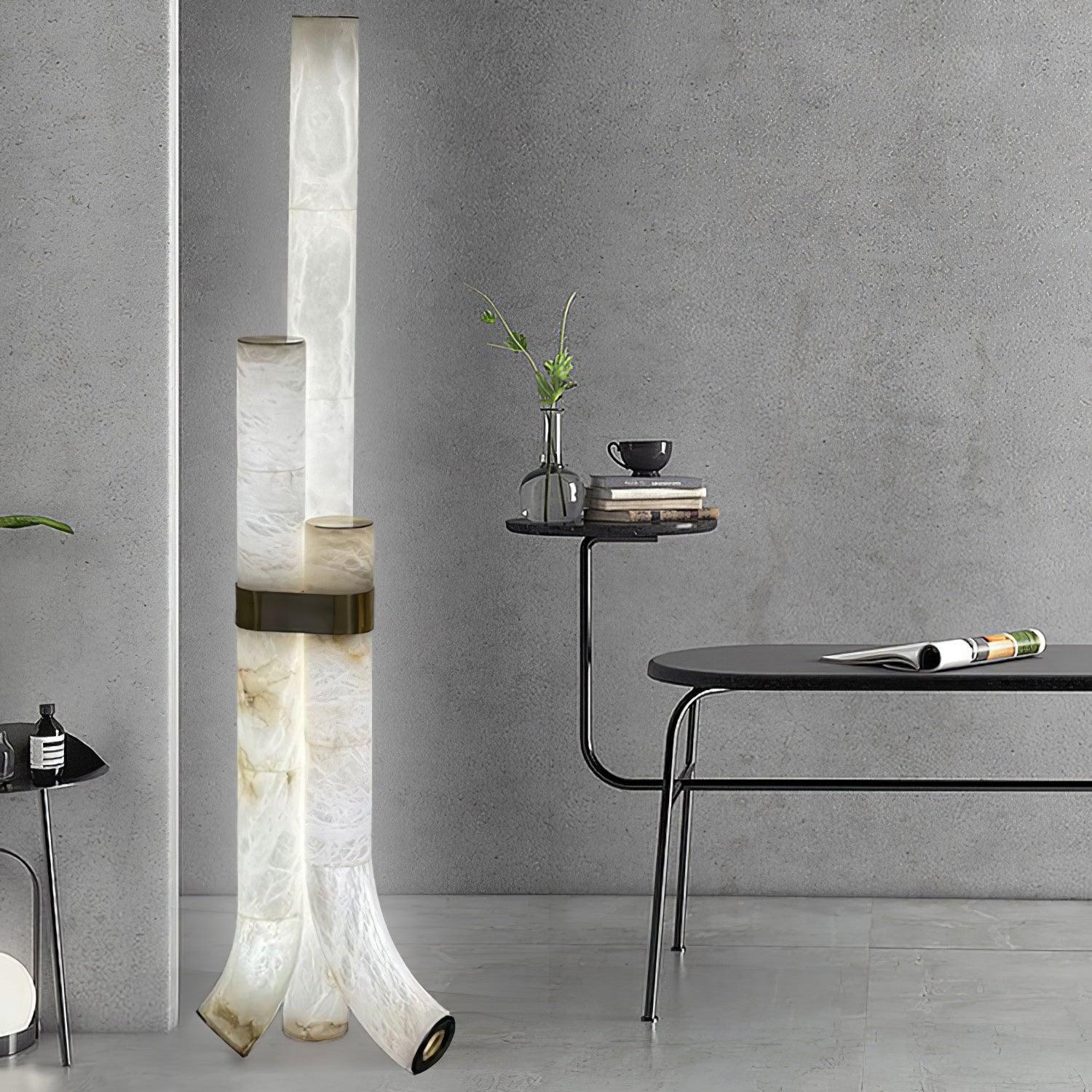 Orion Alabaster Floor Lamp - Blowlighting