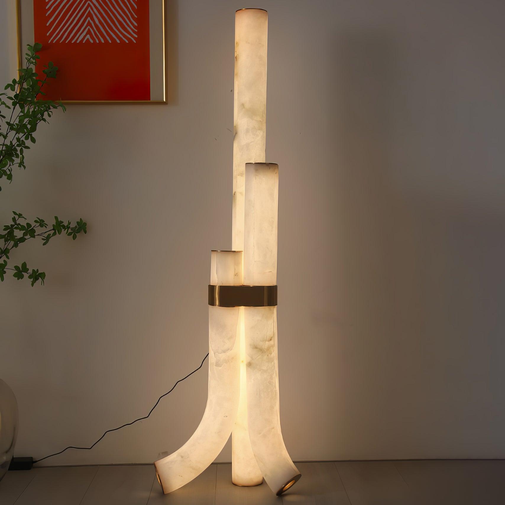 Orion Alabaster Floor Lamp - Blowlighting