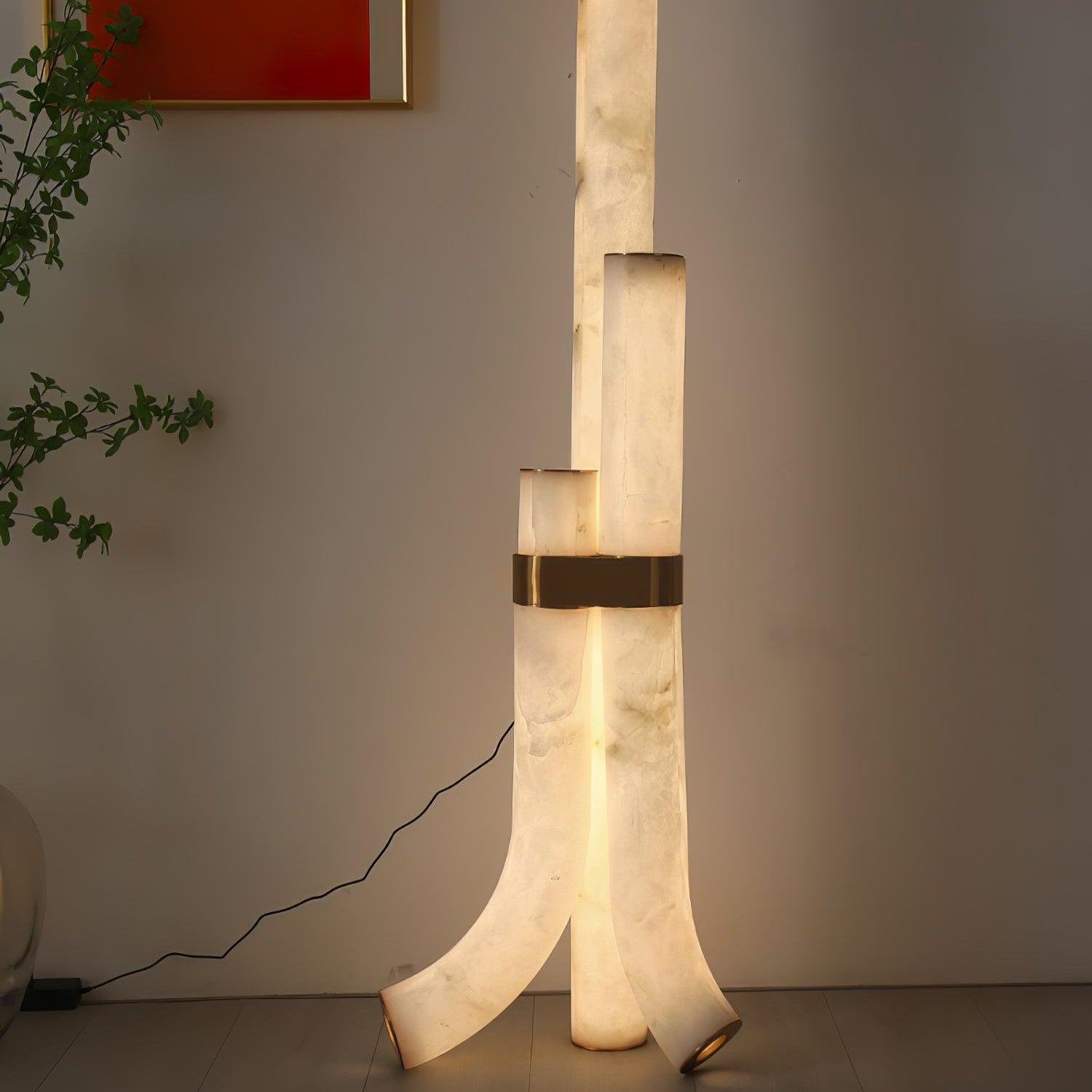Orion Alabaster Floor Lamp - Blowlighting