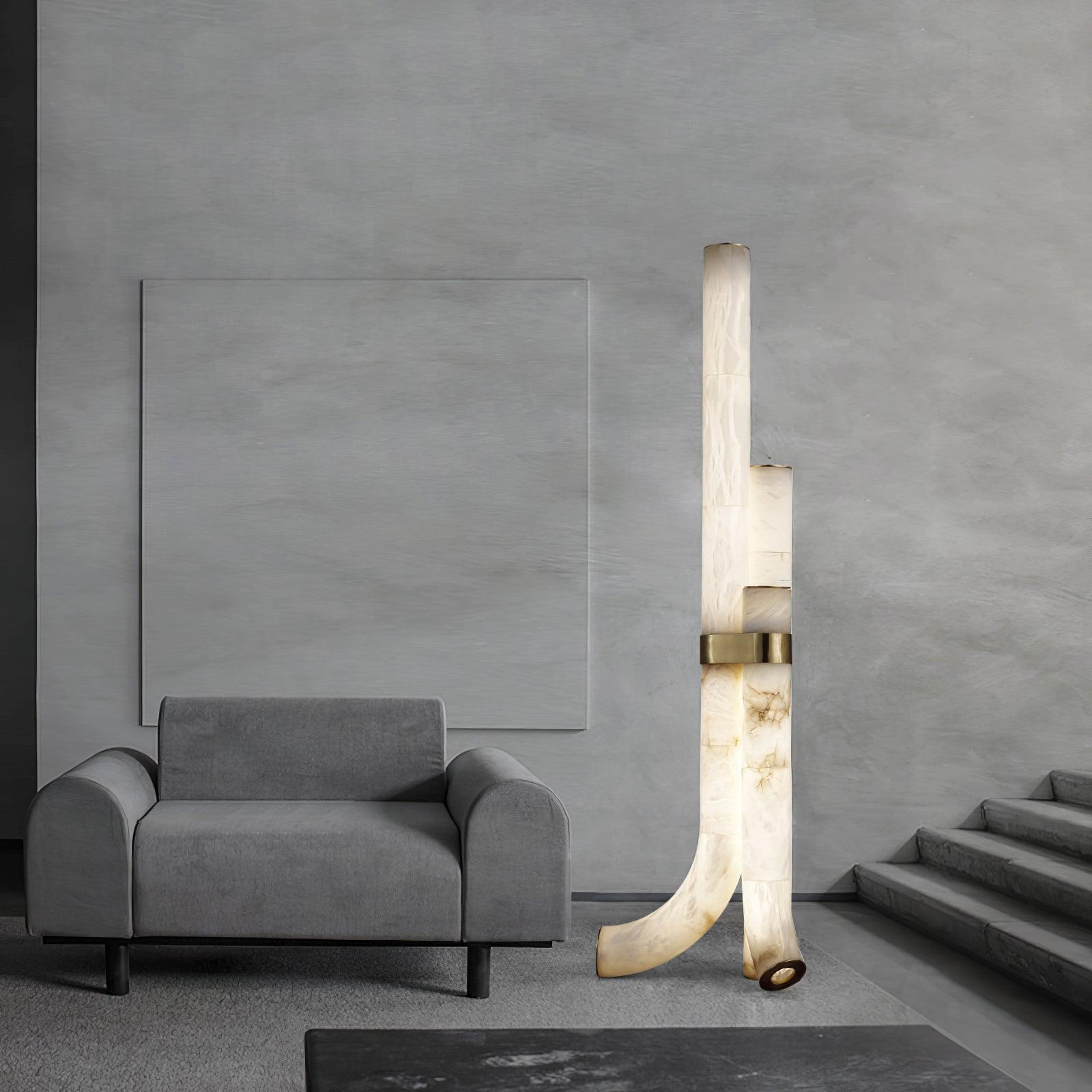 Orion Alabaster Floor Lamp - Blowlighting