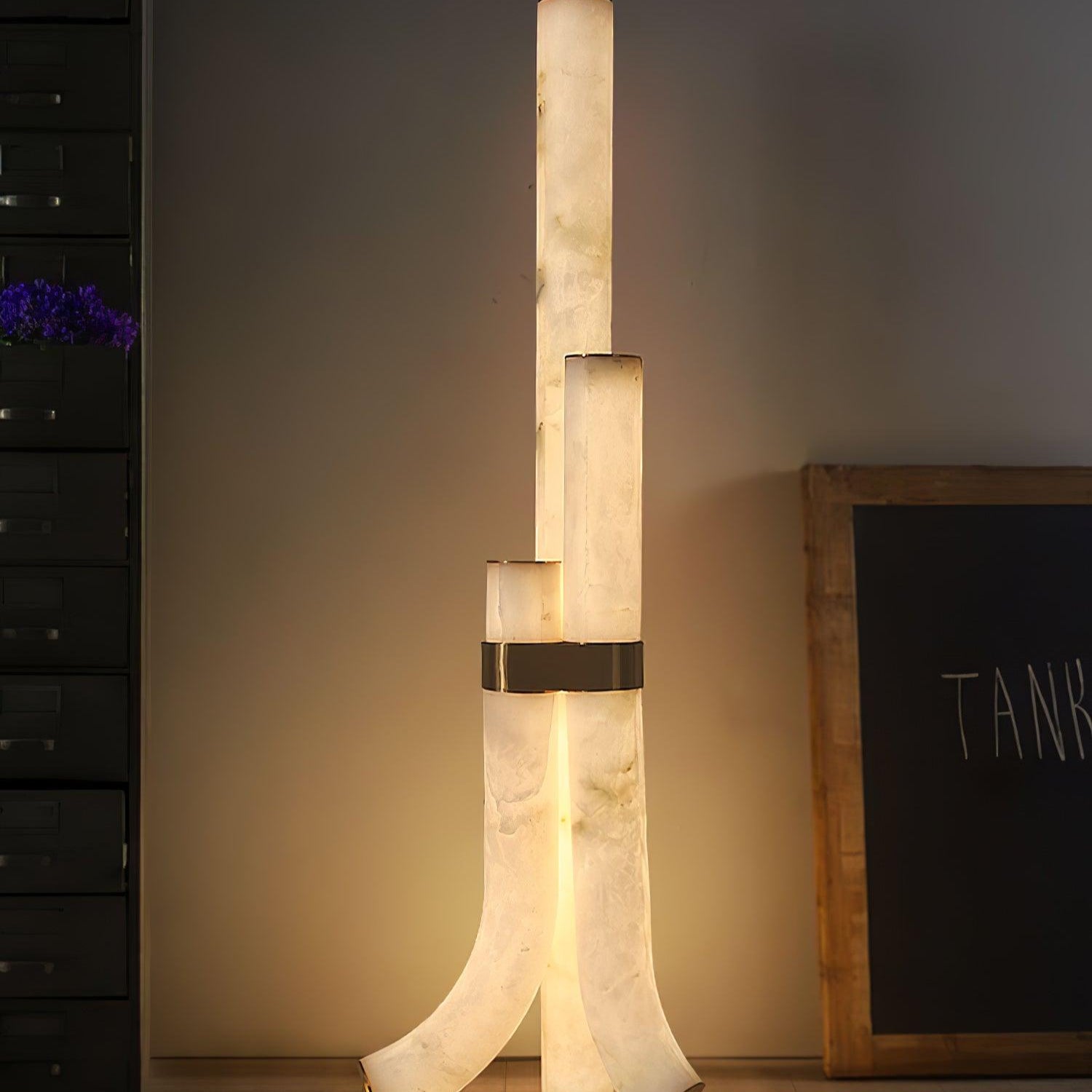 Orion Alabaster Floor Lamp - Blowlighting