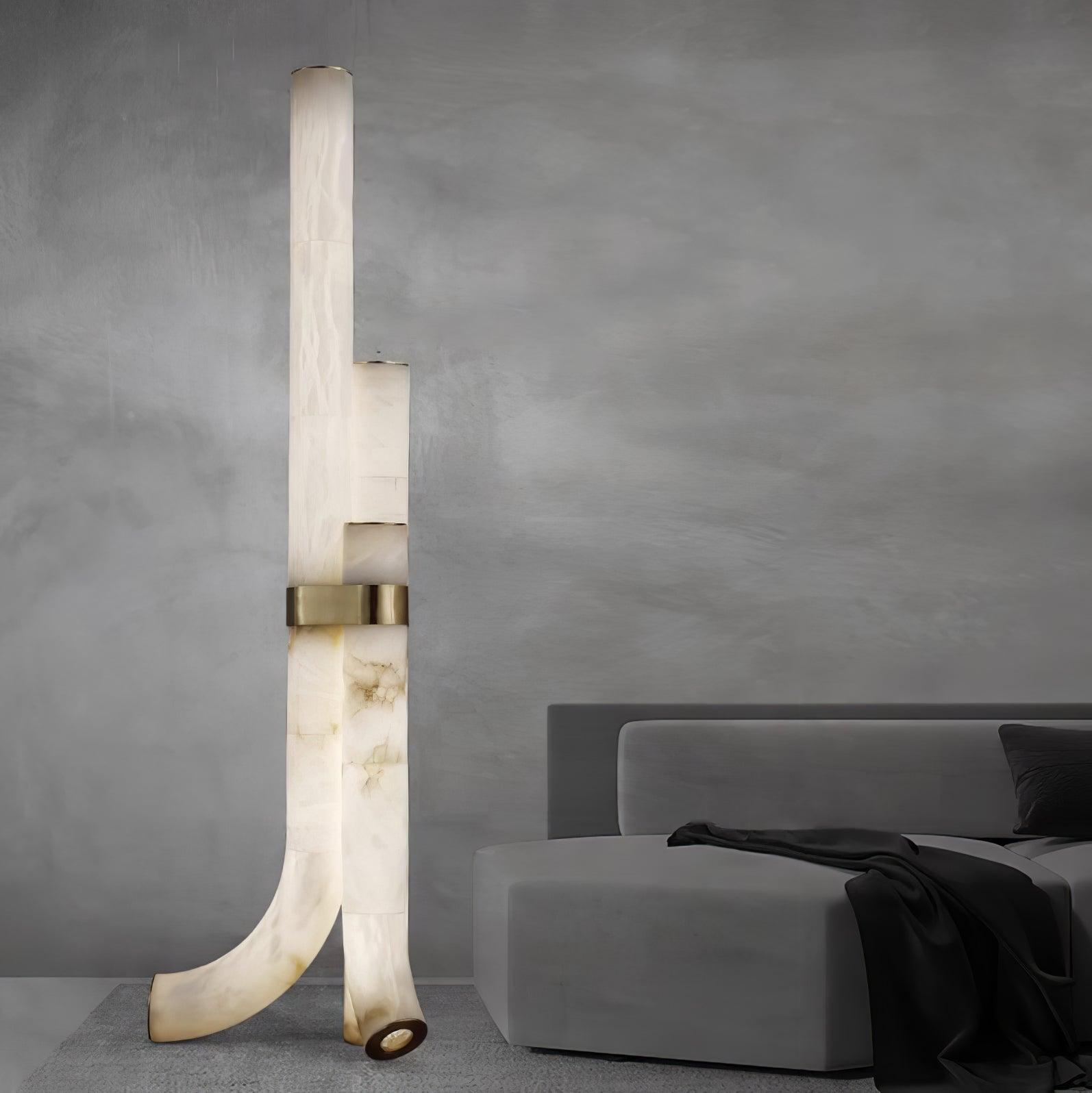 Orion Alabaster Floor Lamp - Blowlighting
