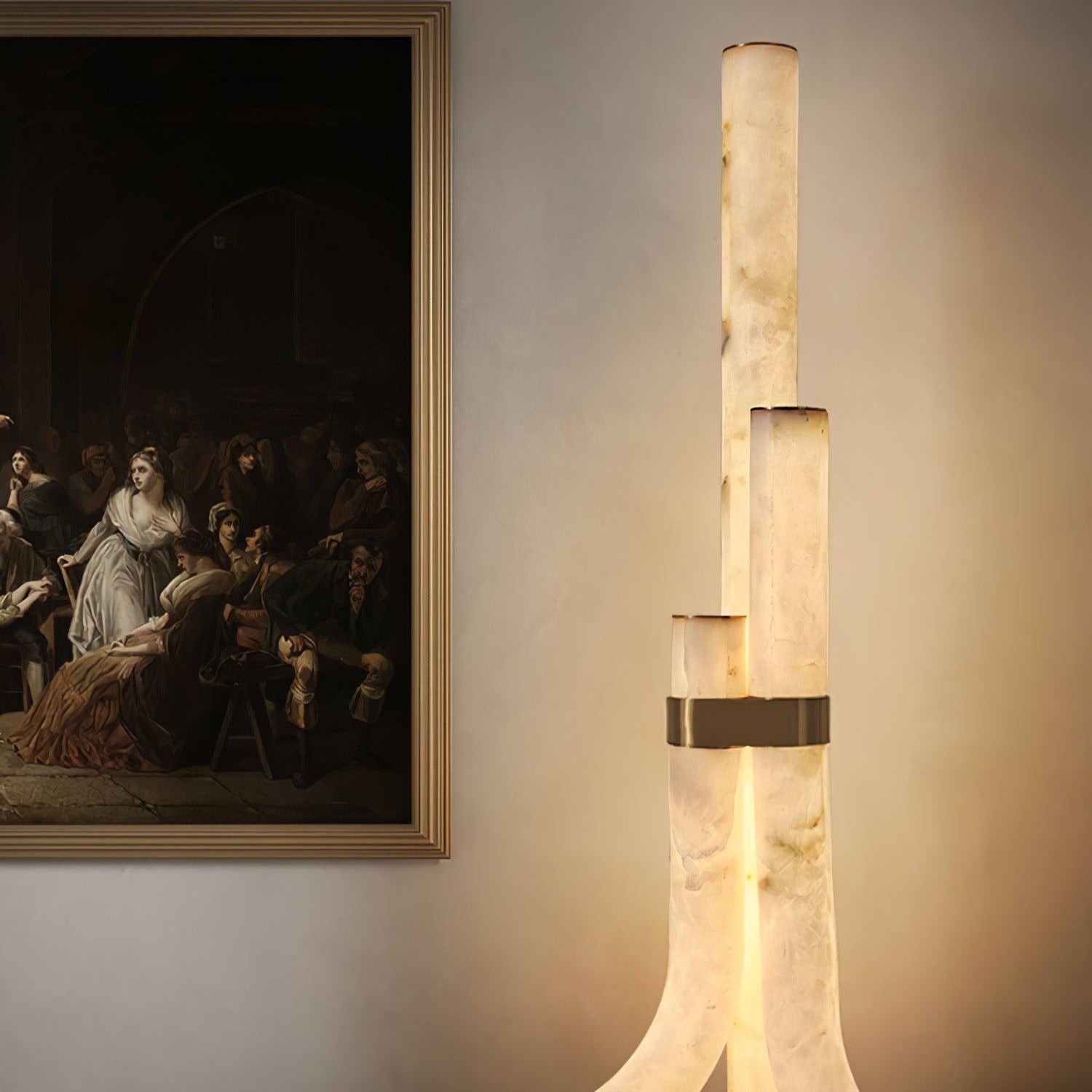 Orion Alabaster Floor Lamp - Blowlighting