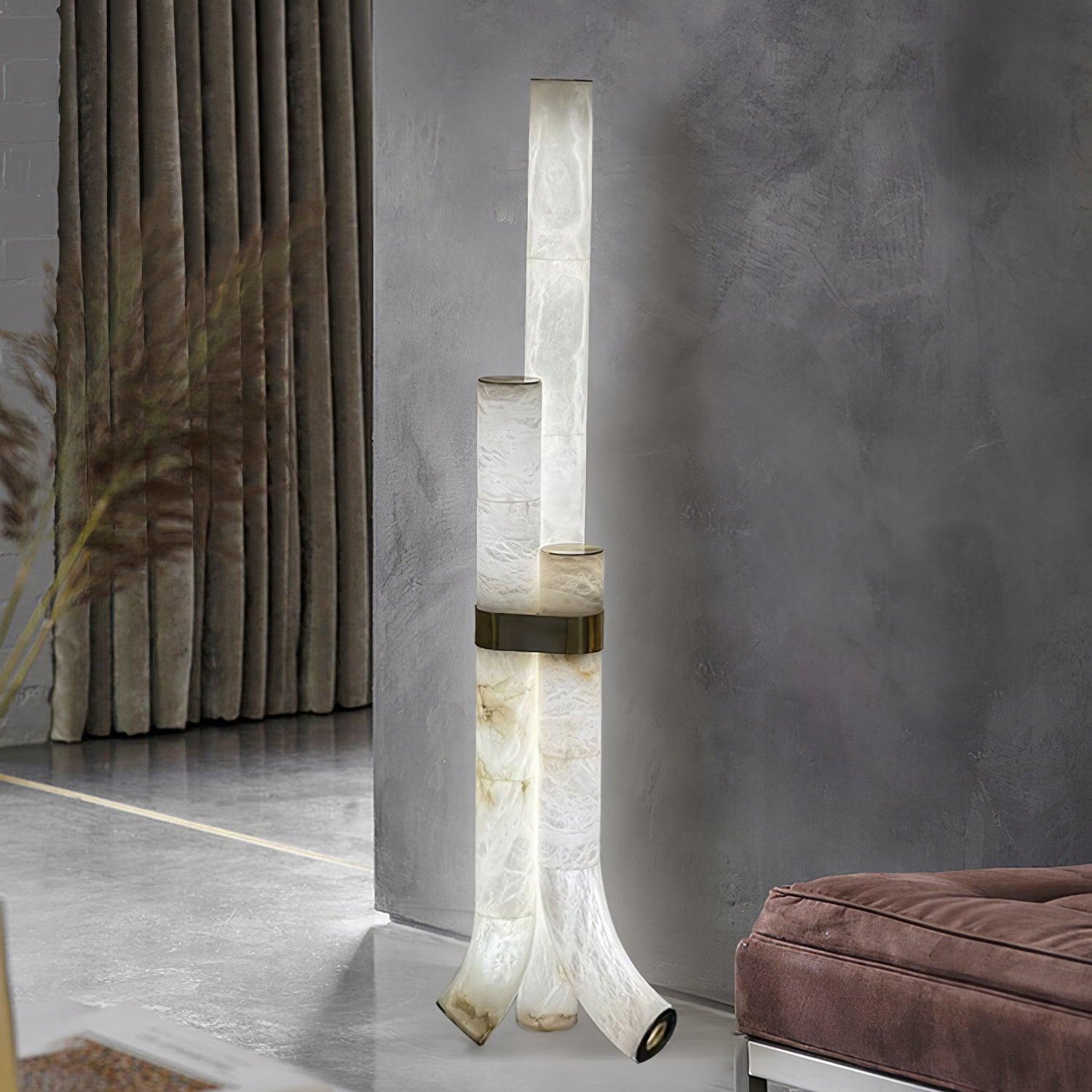 Orion Alabaster Floor Lamp - Blowlighting