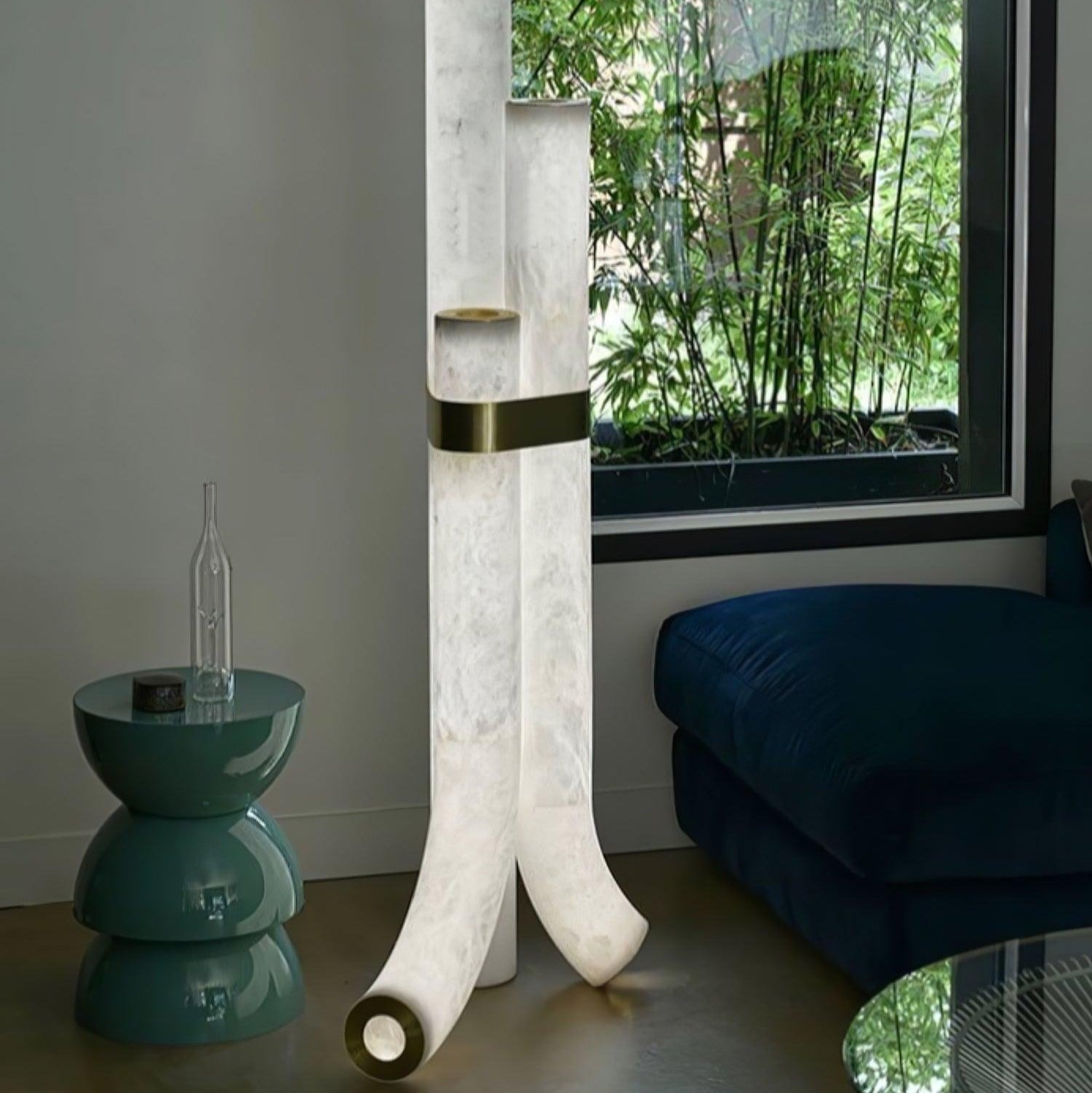 Orion Alabaster Floor Lamp - Blowlighting