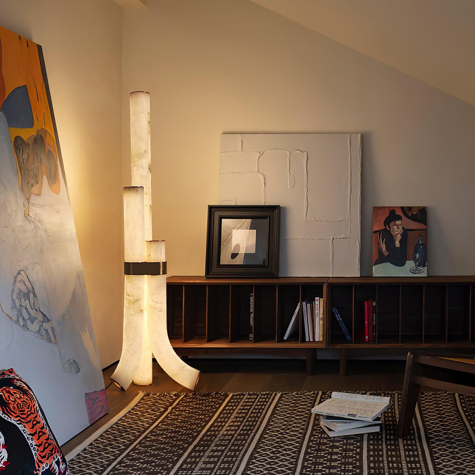 Orion Alabaster Floor Lamp - Blowlighting