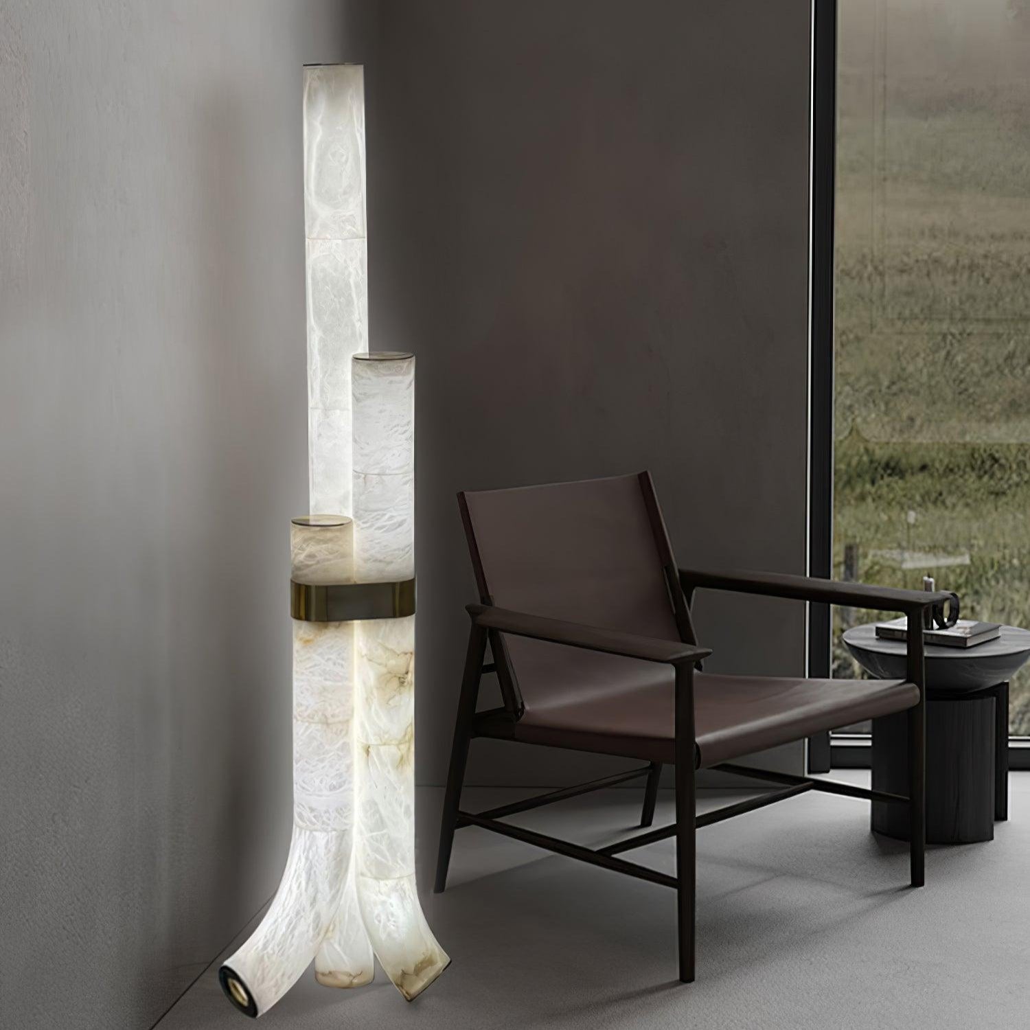Orion Alabaster Floor Lamp - Blowlighting