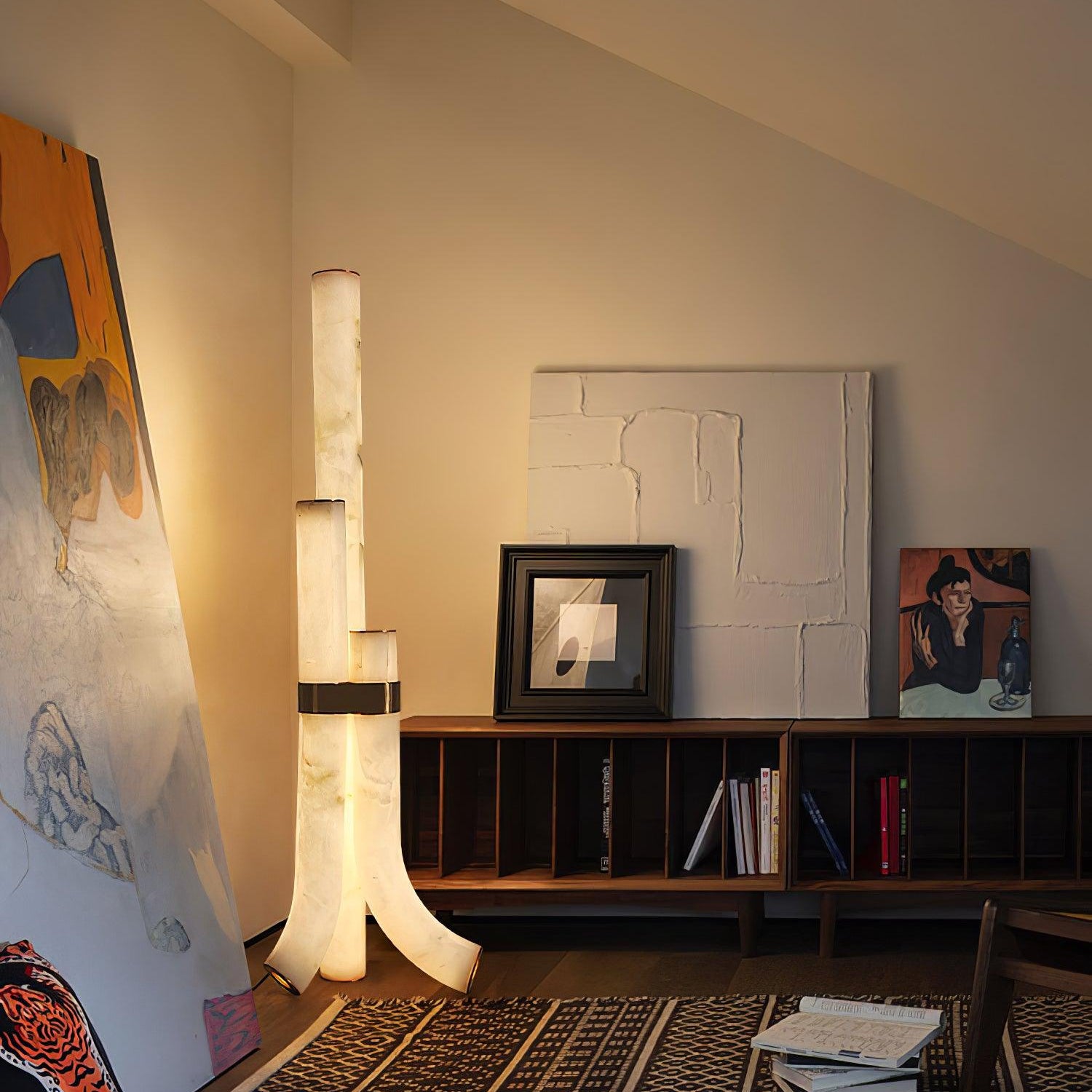 Orion Alabaster Floor Lamp - Blowlighting