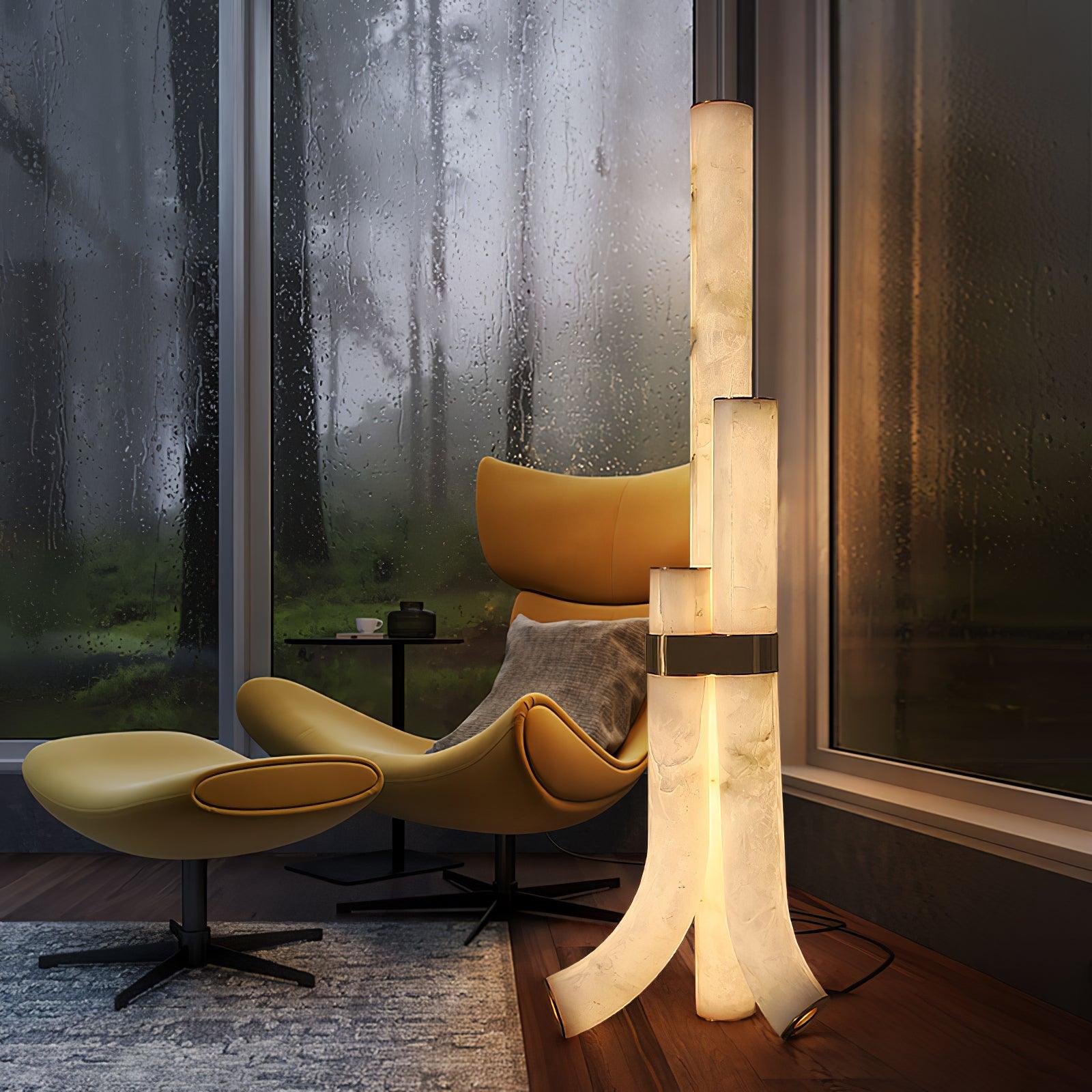 Orion Alabaster Floor Lamp - Blowlighting
