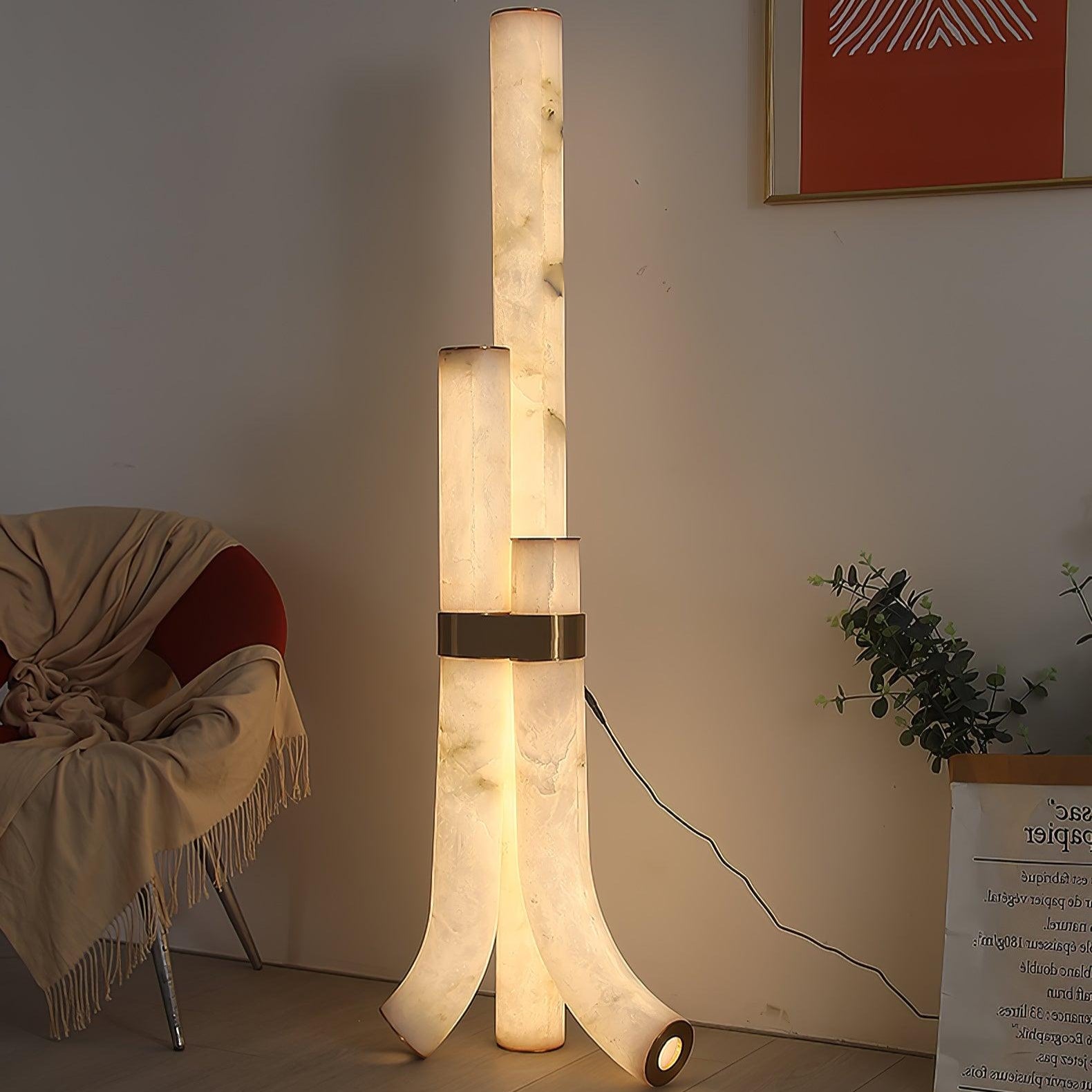 Orion Alabaster Floor Lamp - Blowlighting