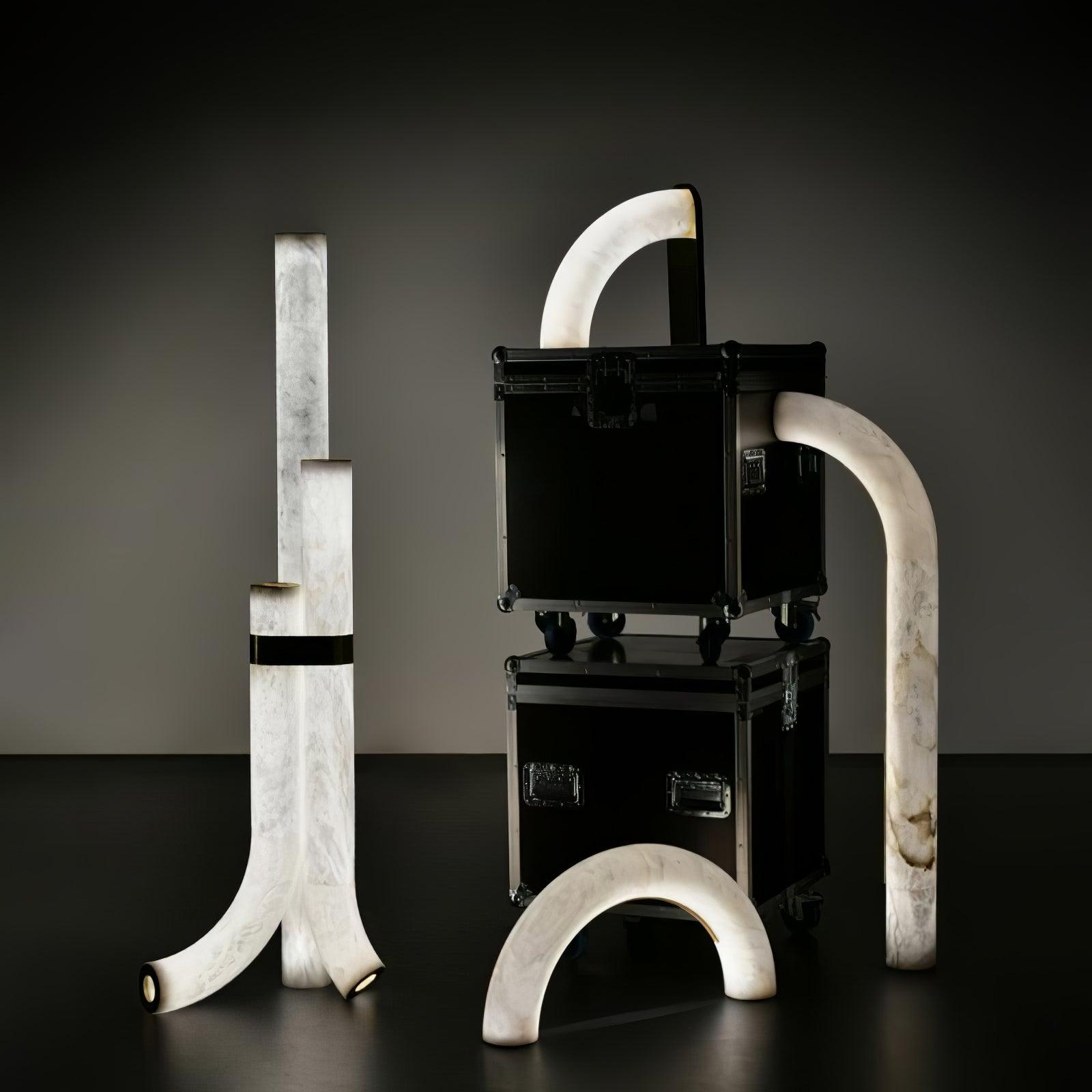 Orion Alabaster Floor Lamp - Blowlighting