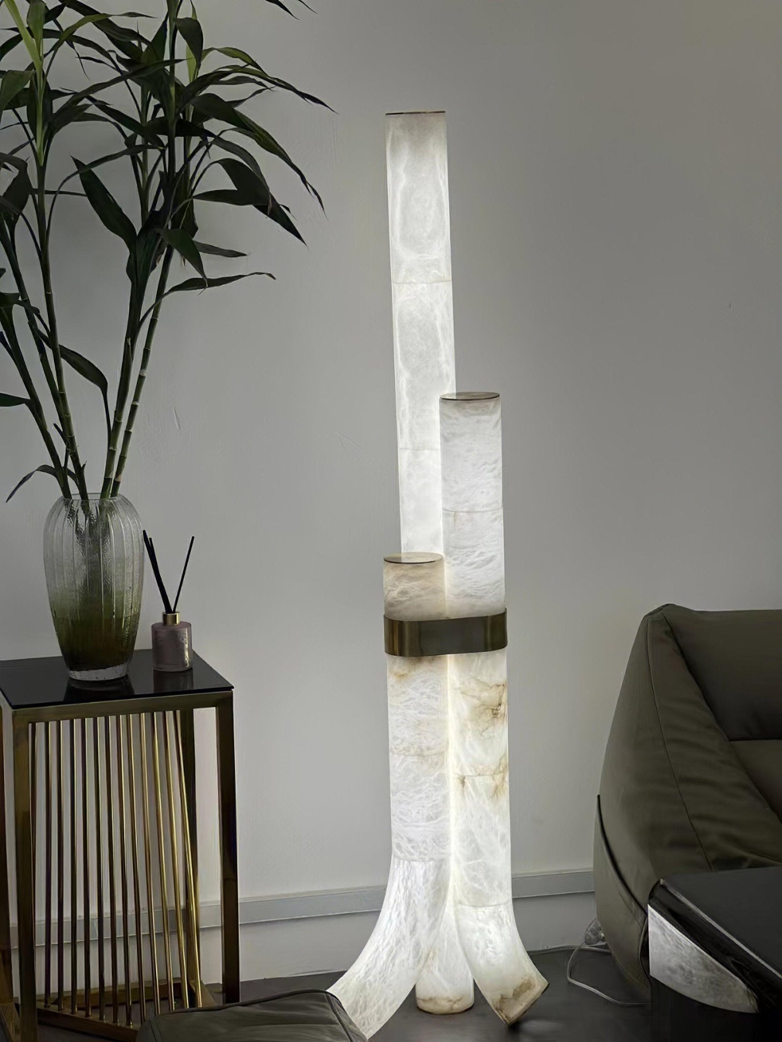 Orion Alabaster Floor Lamp - Blowlighting