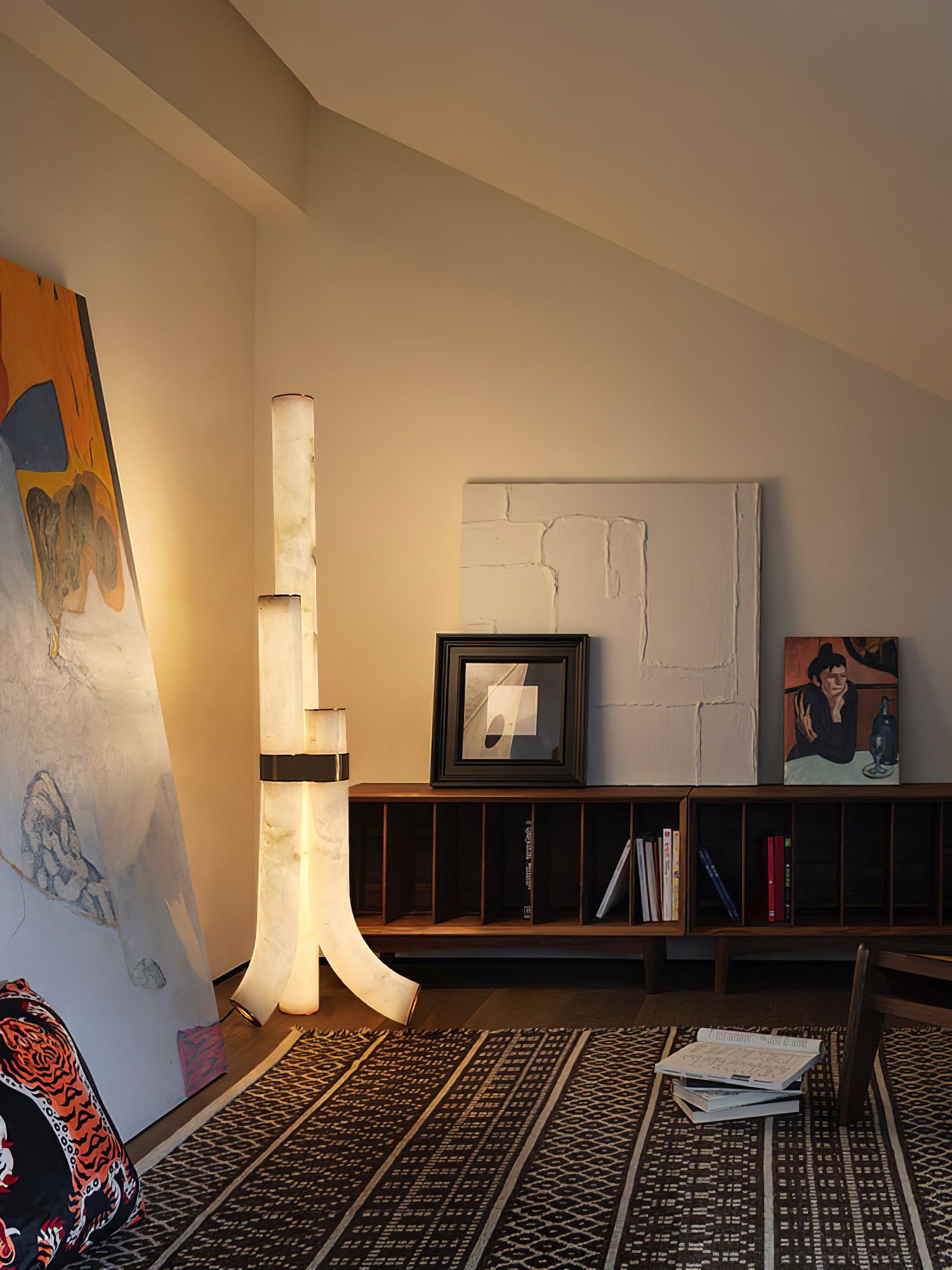 Orion Alabaster Floor Lamp - Blowlighting