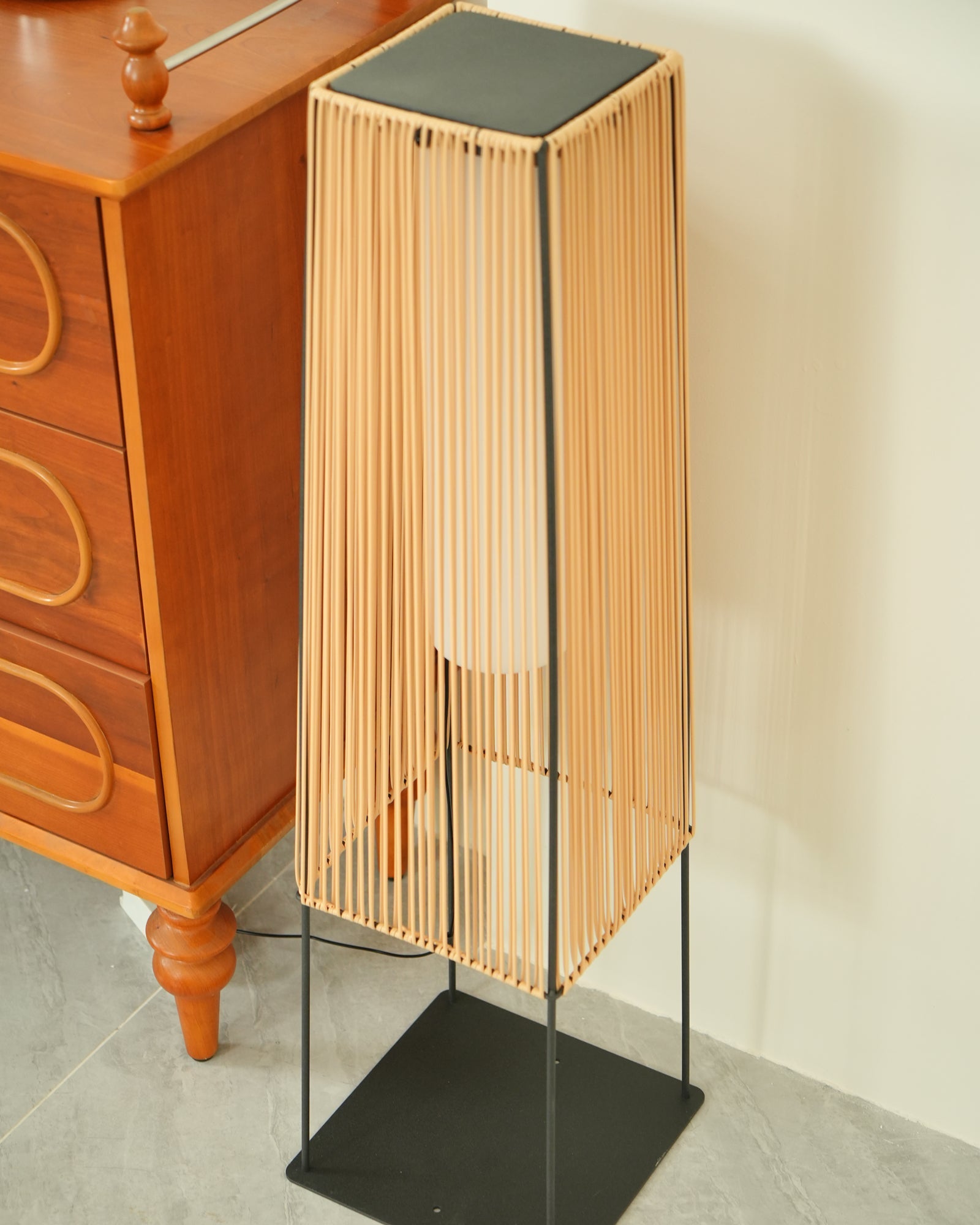 Plastic Rattan Outdoor Post Light - Blowlighting